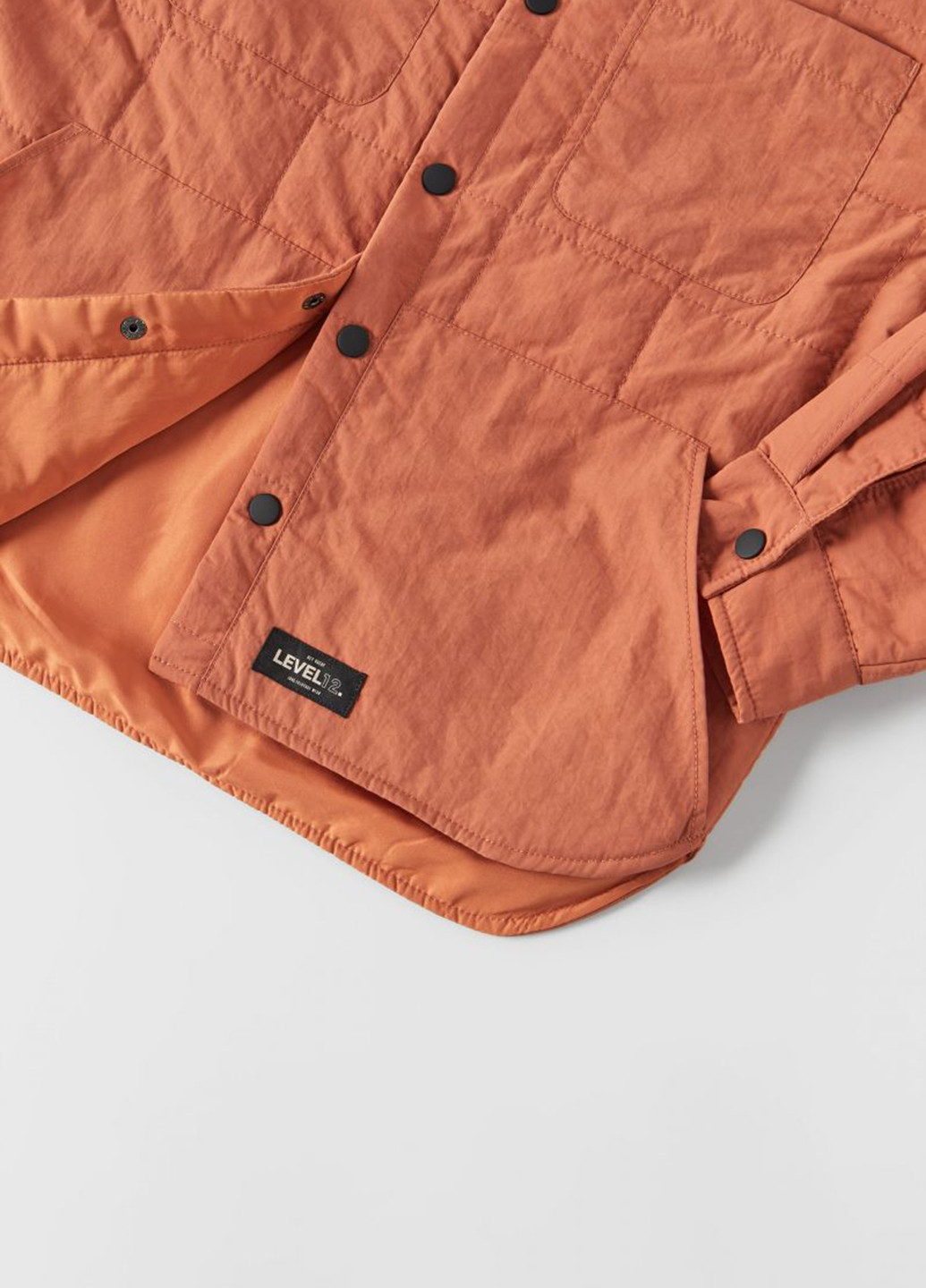 Куртка-сорочка Zara однотонна помаранчева кежуал