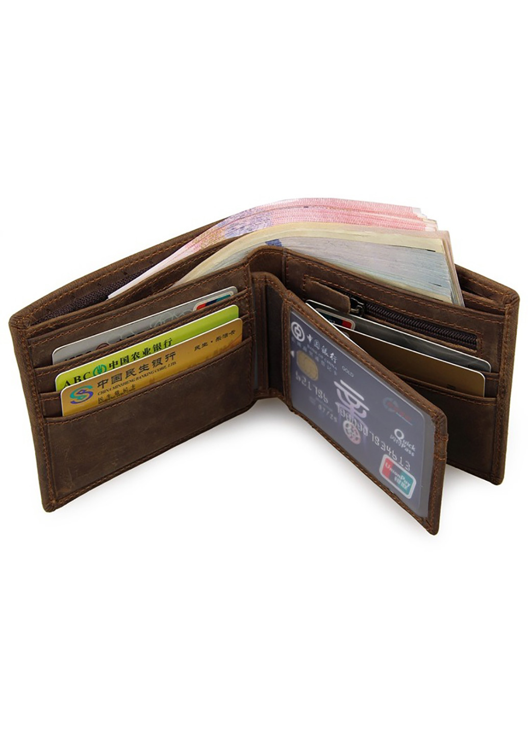 Мужской кожаный кошелек 12х10 см Vintage (232989857)