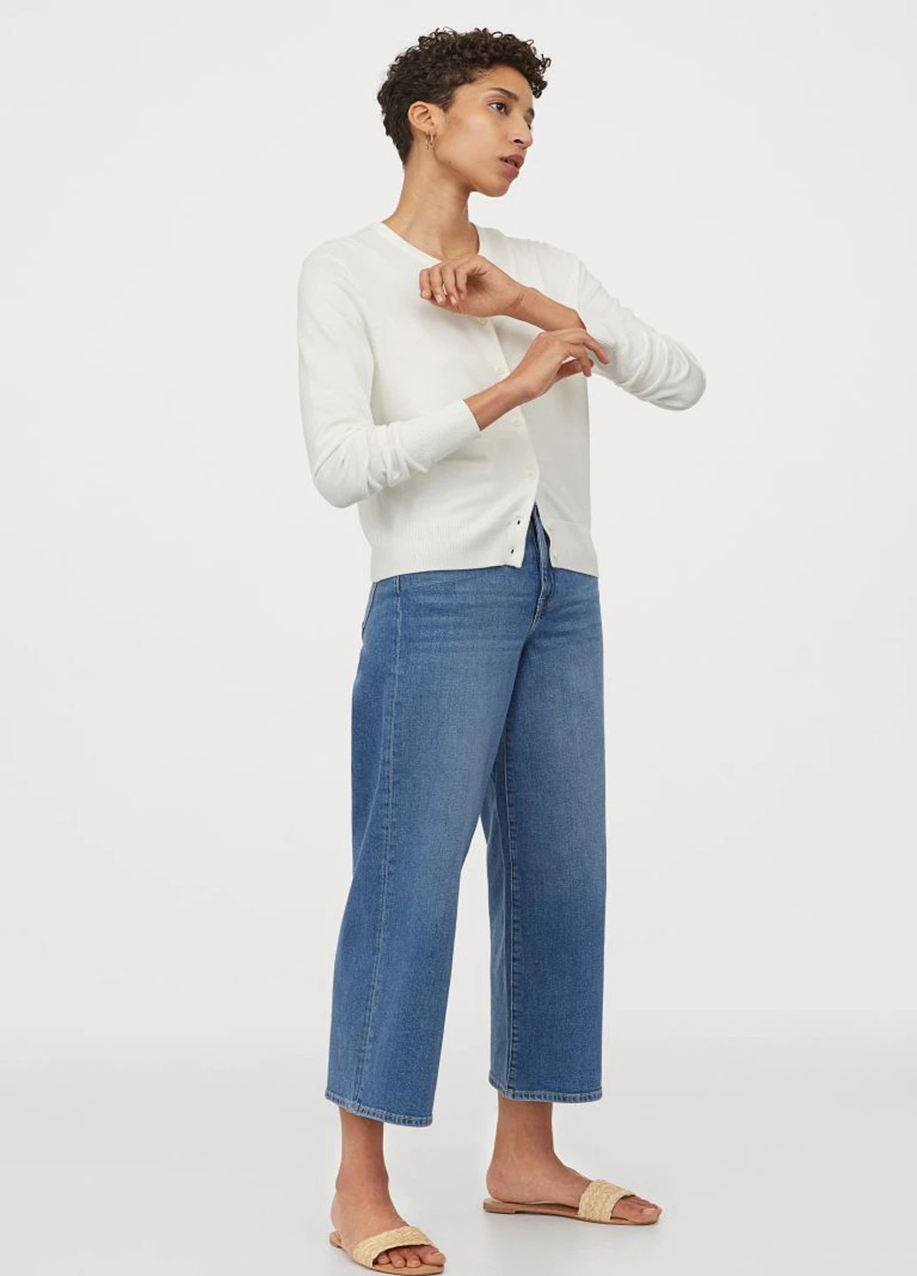 Молочний демісезонний светр H&M
