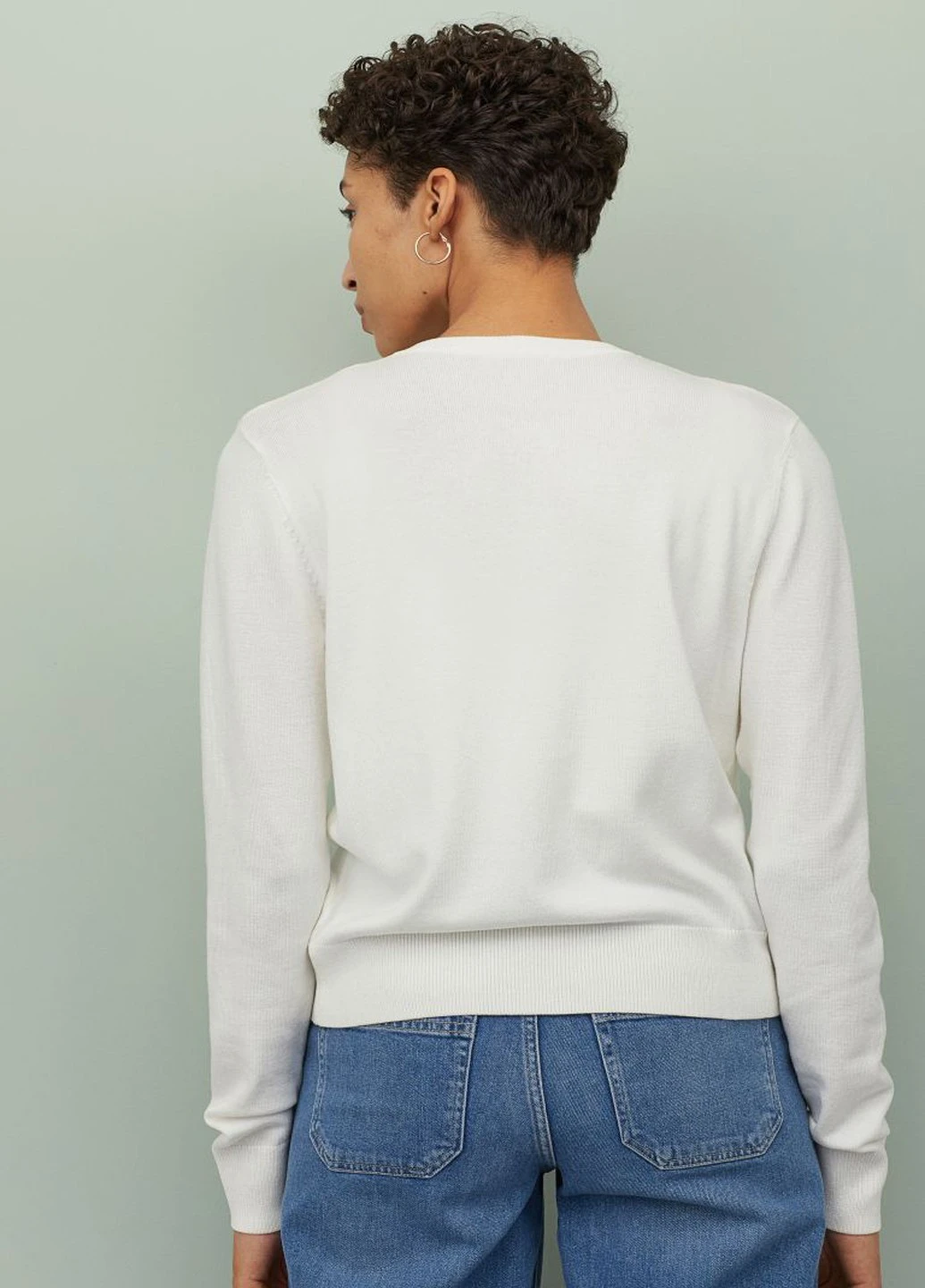 Молочний демісезонний светр H&M