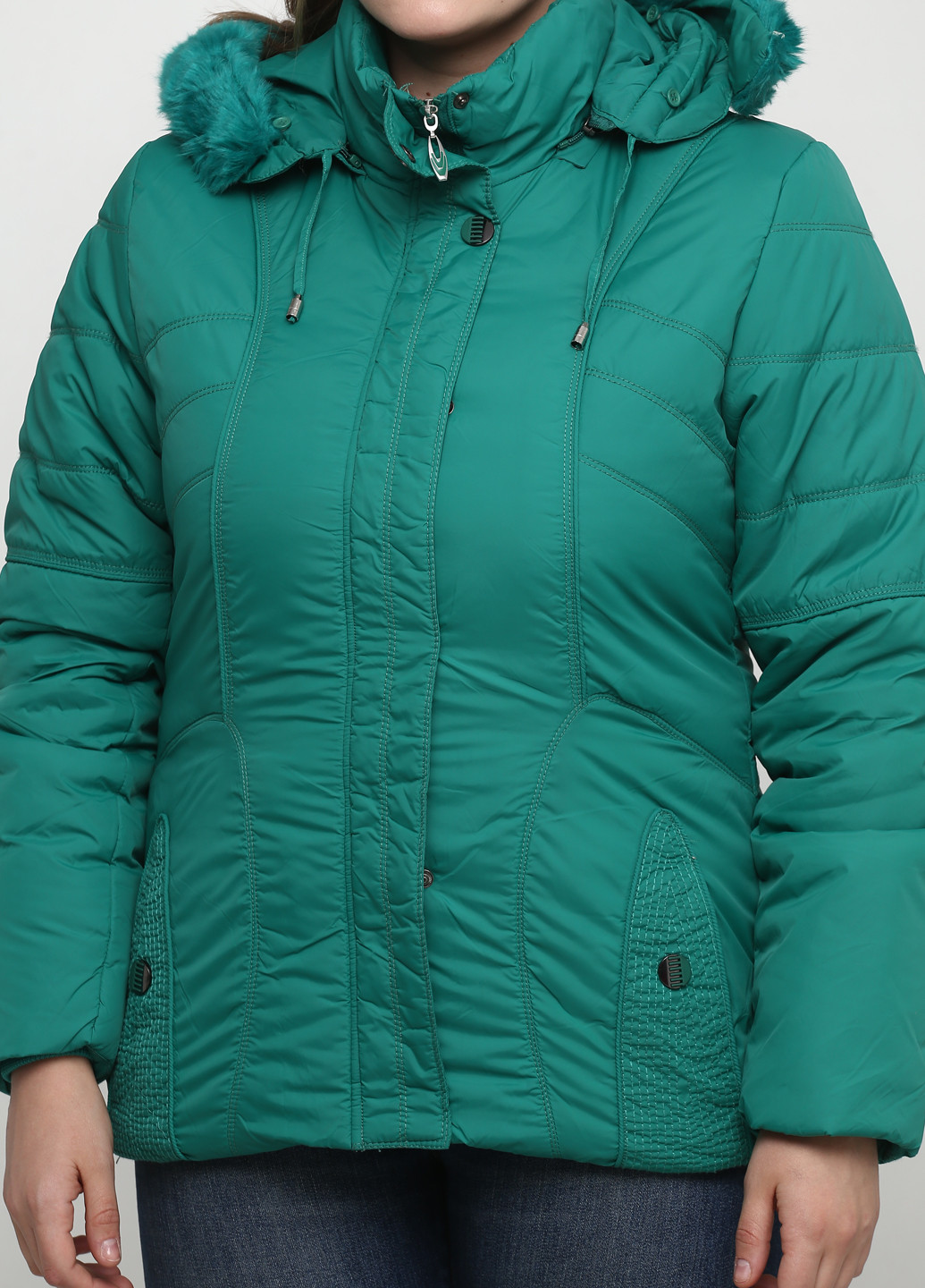 Зеленая зимняя куртка Hox