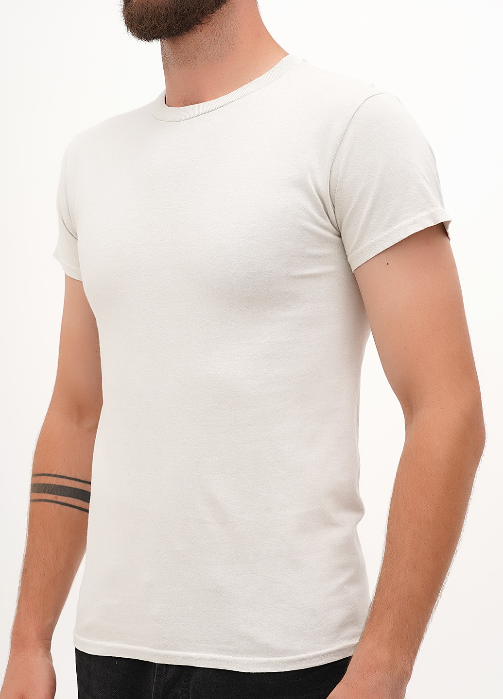 Молочная футболка Gildan