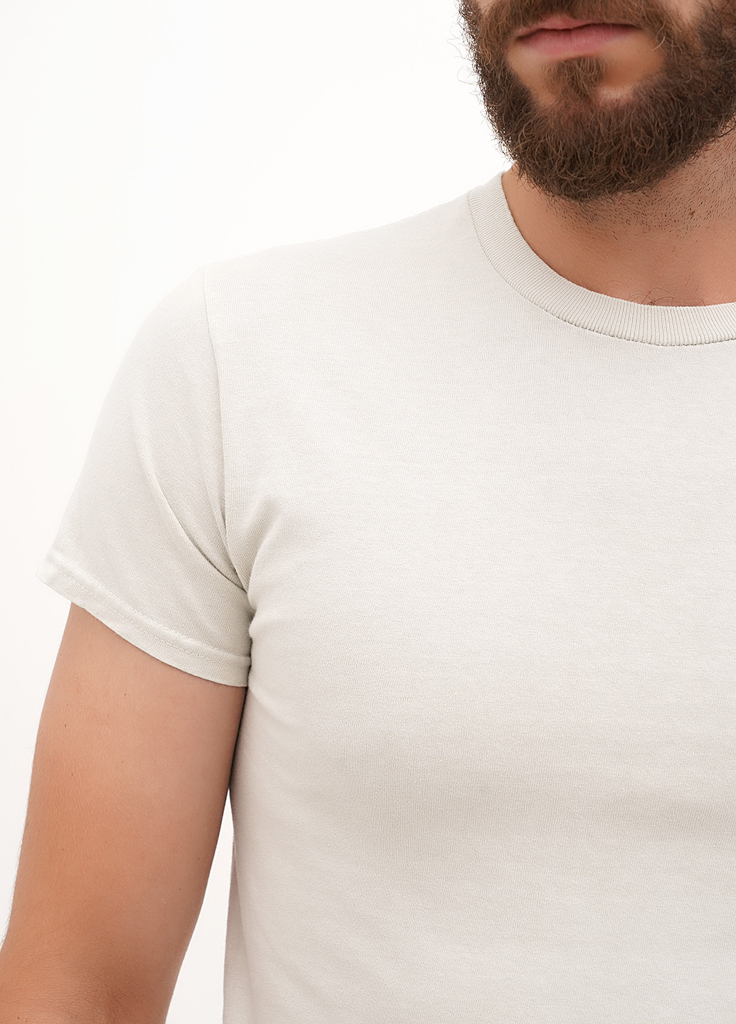 Молочная футболка Gildan