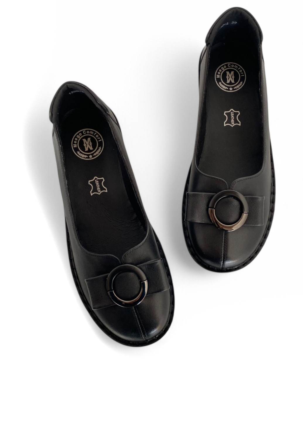 Meego Туфли черный з натуральная кожа, румыния — демисезон (322090484)