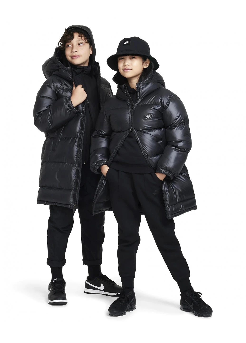 Чорна зимня куртка Nike K NSW TF RPL HGH SYNFL PRKA UL