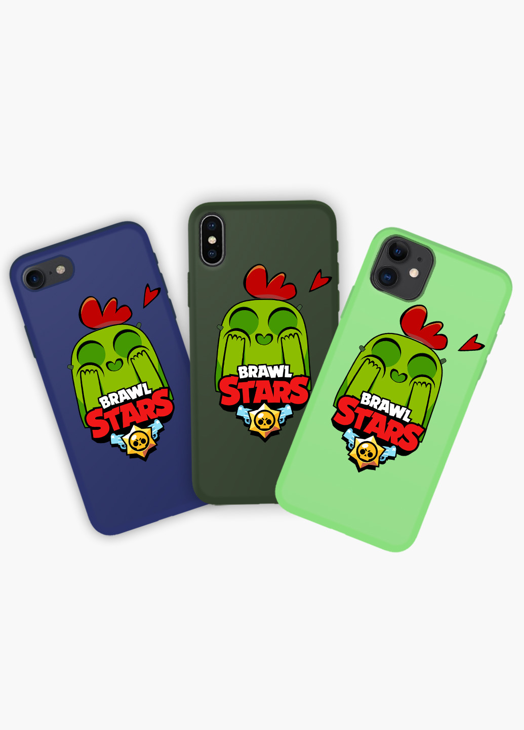 Чохол силіконовий Apple Iphone 8 Спайк Бравл Старс (Spike Brawl Stars) (6151-1010) MobiPrint (219284588)