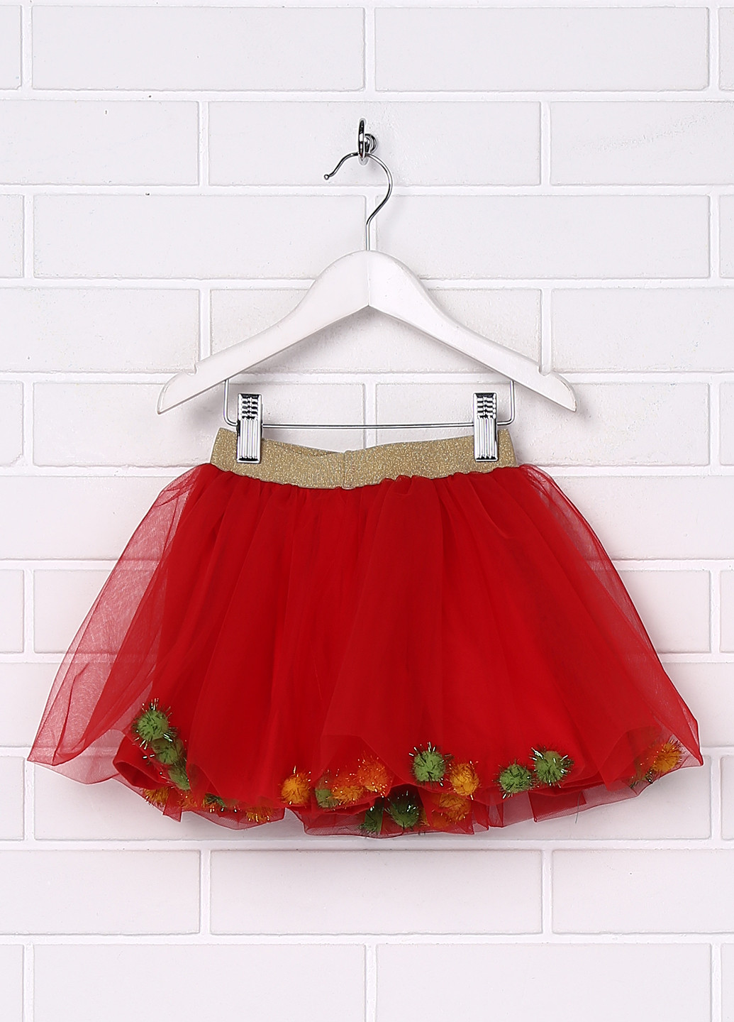 Красная кэжуал однотонная юбка Vidoli мини