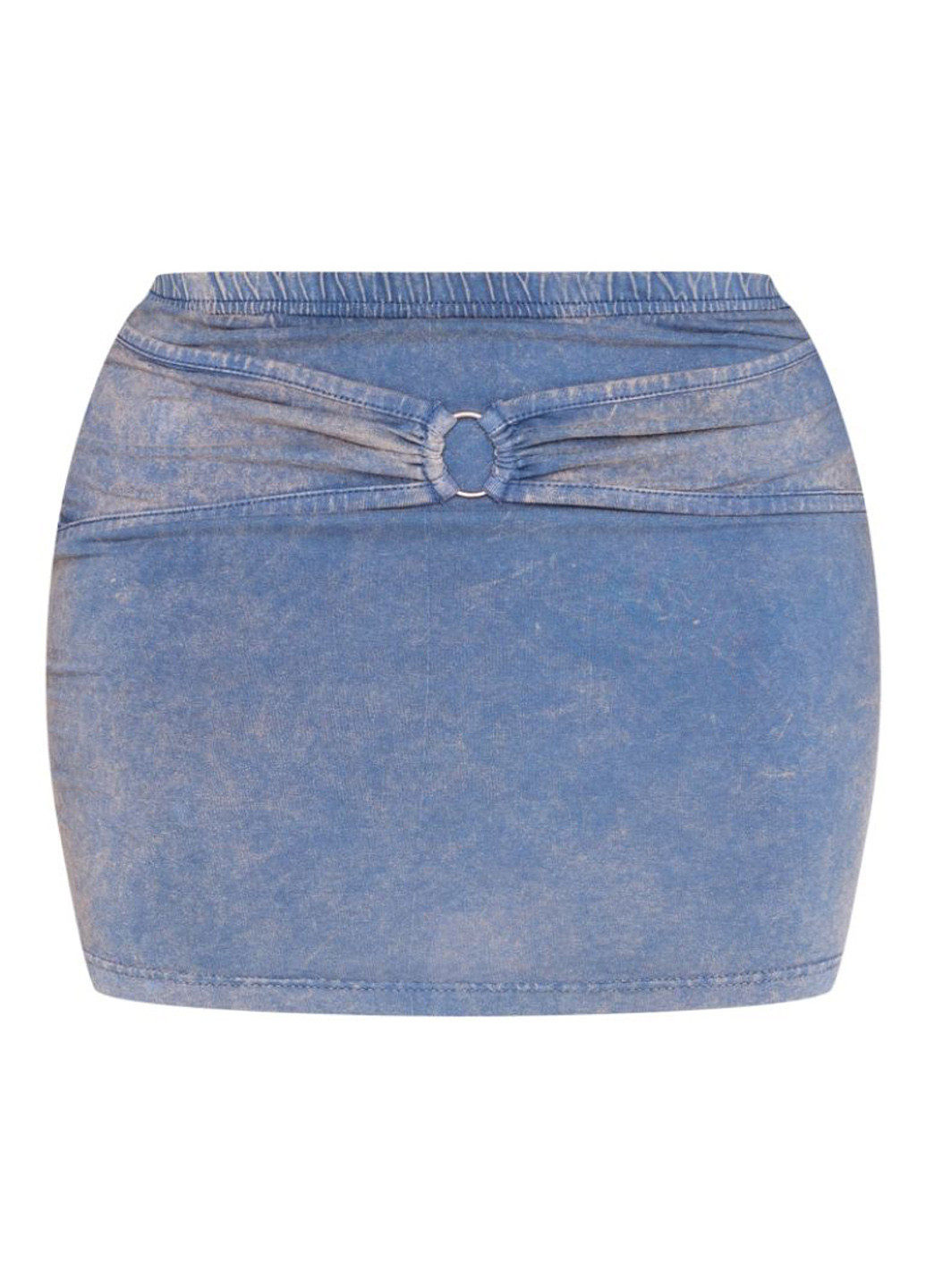 Светло-синяя джинсовая однотонная юбка PrettyLittleThing