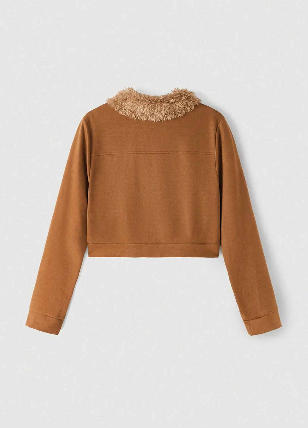Коричневая демисезонная куртка SHEIN