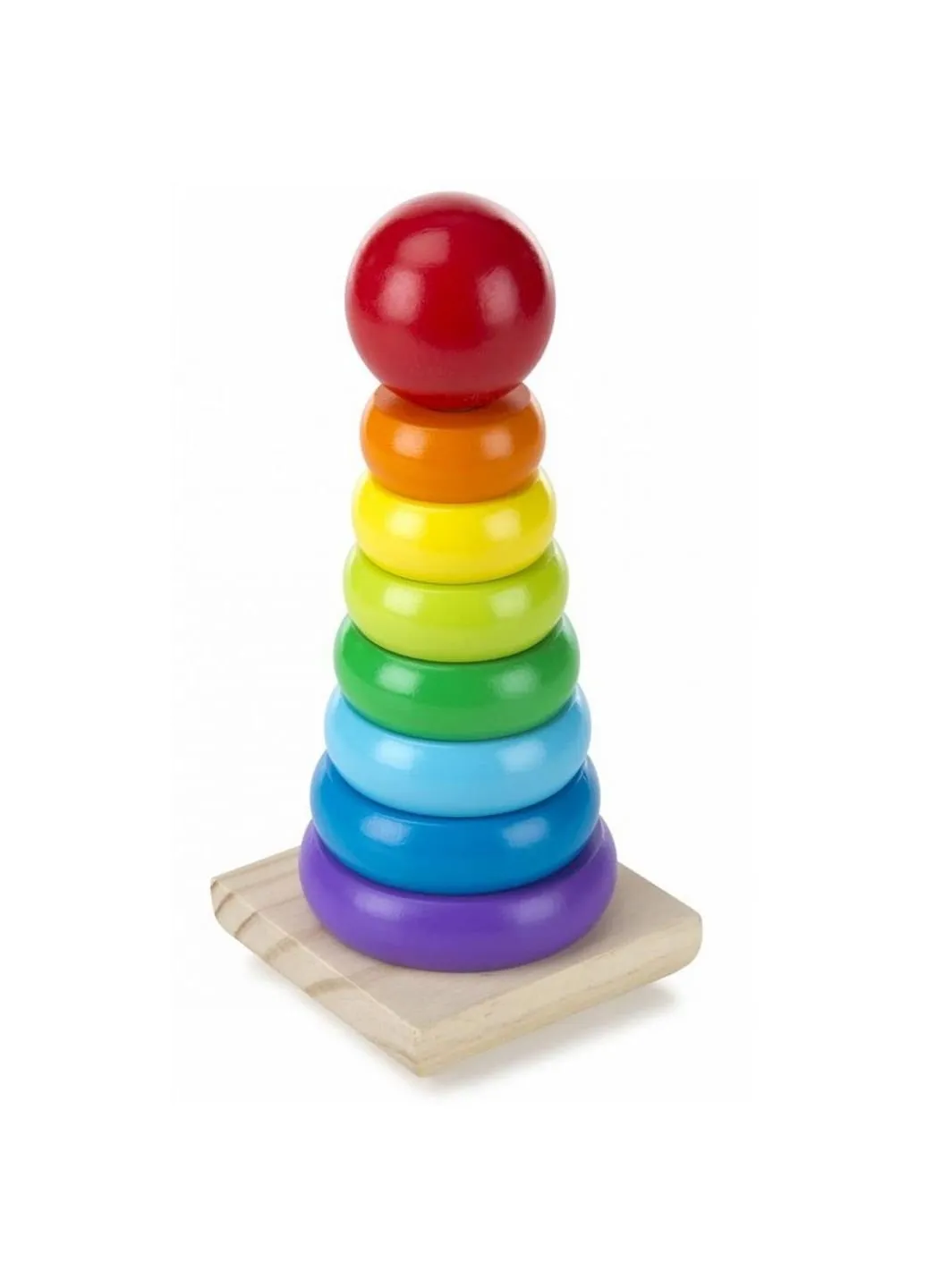 Розвиваюча іграшка Райдужна пірамідка (MD10576) Melissa&Doug (254072129)
