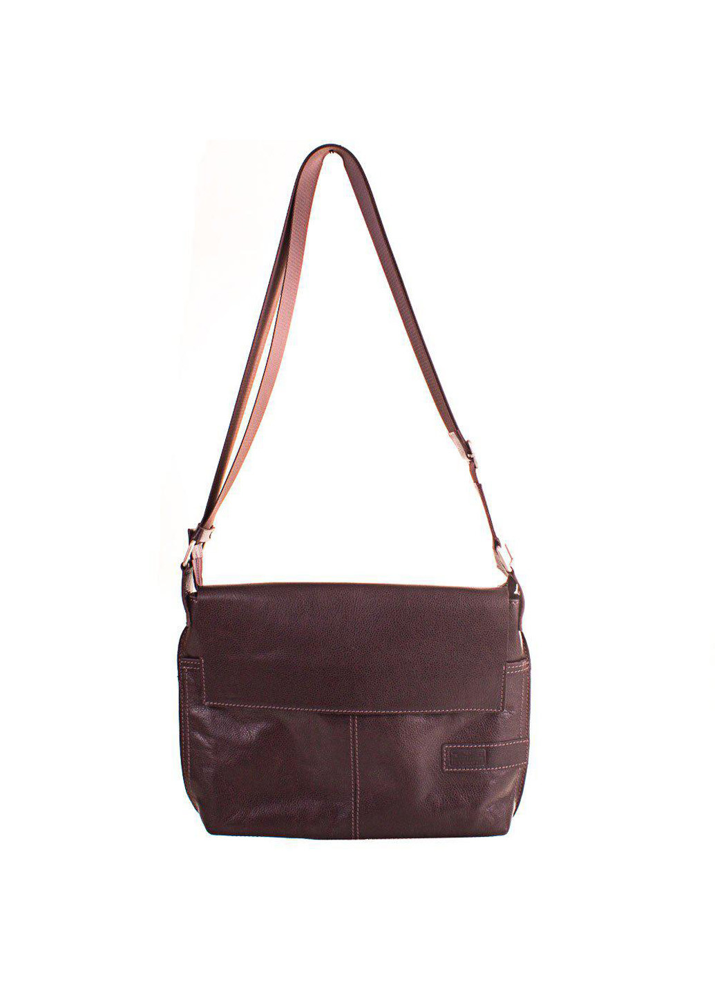 Мужская кожаная сумка-почтальонка 28,5х24,5х5,5 см Eterno (195705906)