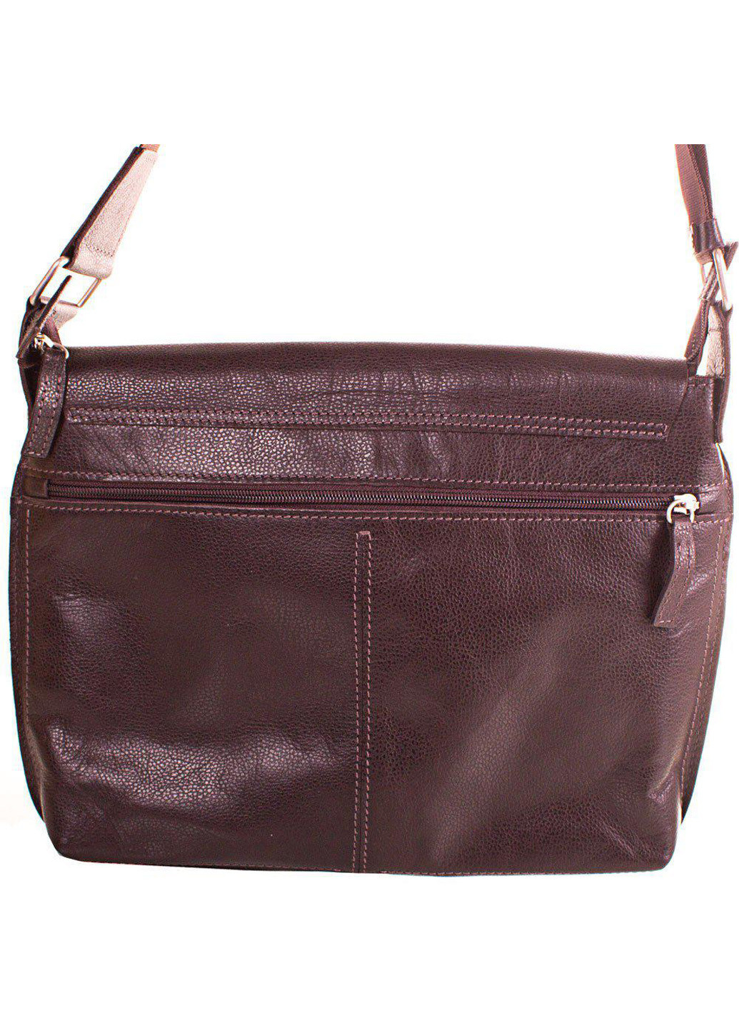 Мужская кожаная сумка-почтальонка 28,5х24,5х5,5 см Eterno (195705906)