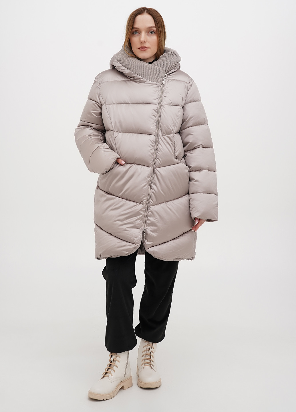 Серая зимняя куртка Made in Italy