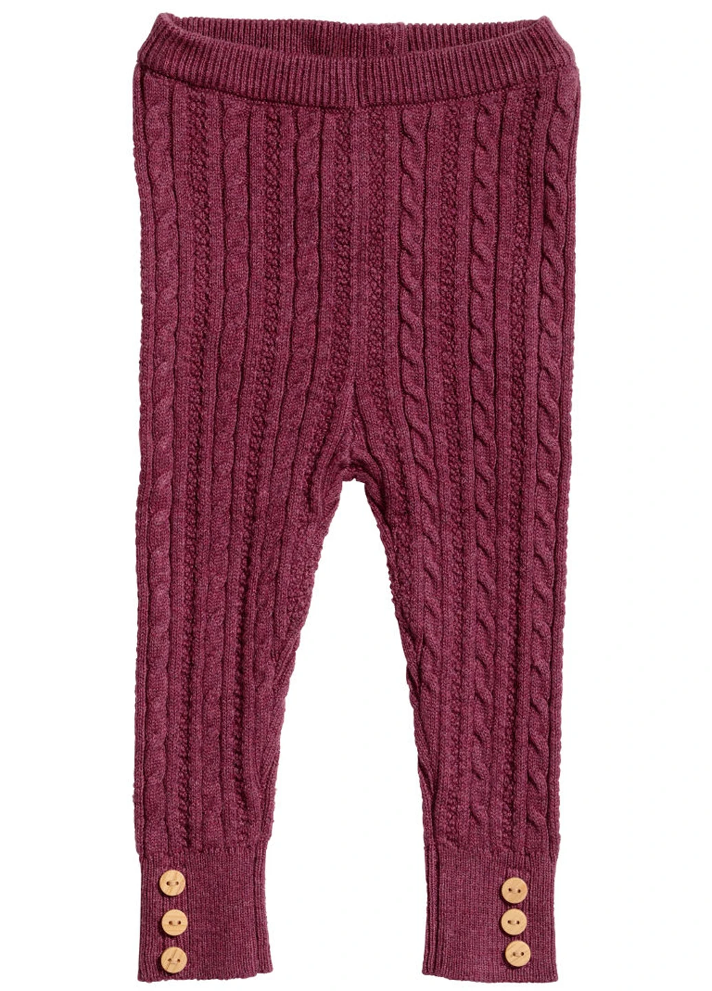 Бордовые демисезонные леггинсы H&M
