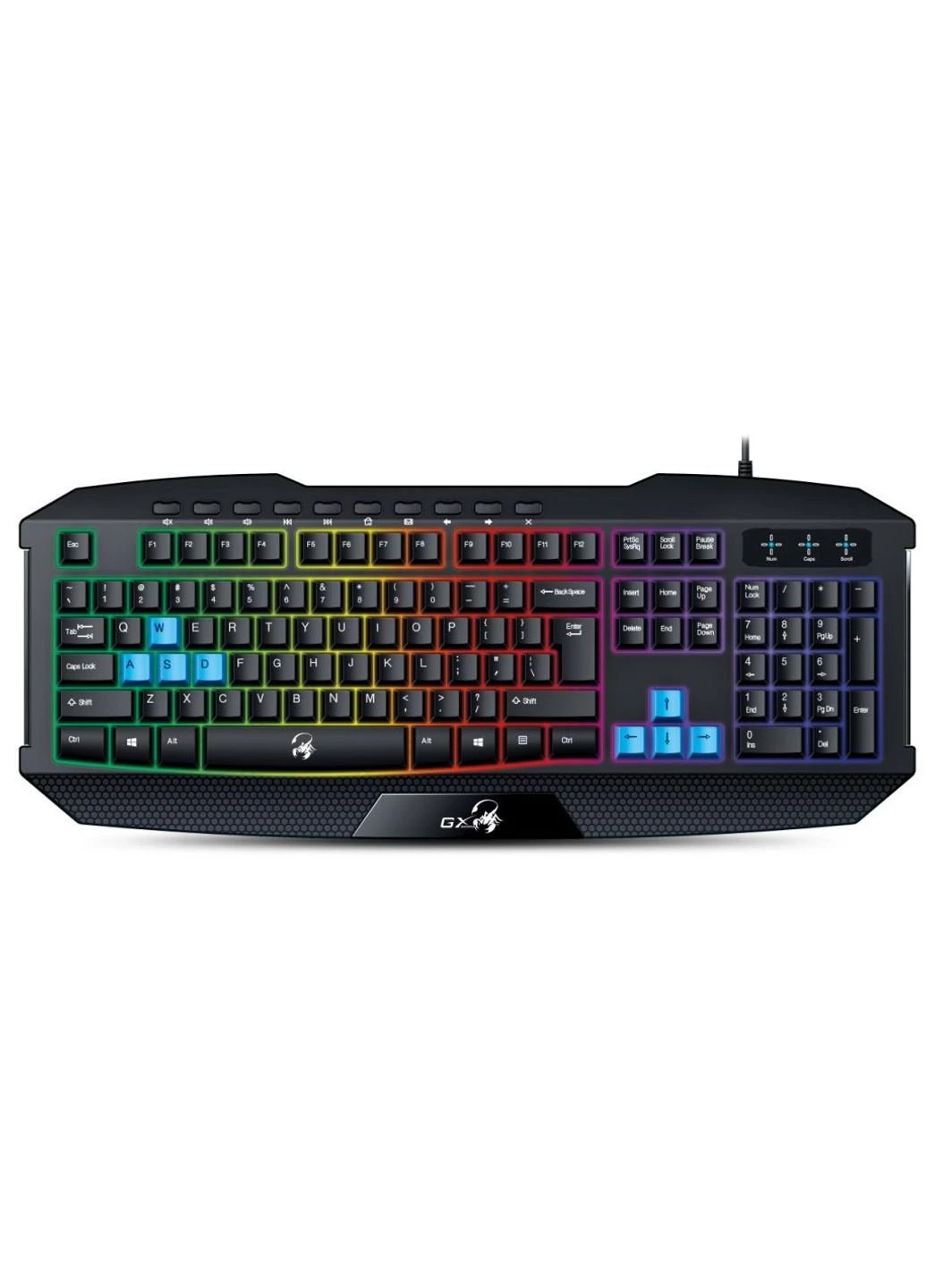 Клавіатура (31310474105) Genius Scorpion K215 Black UKR USB (253468462)