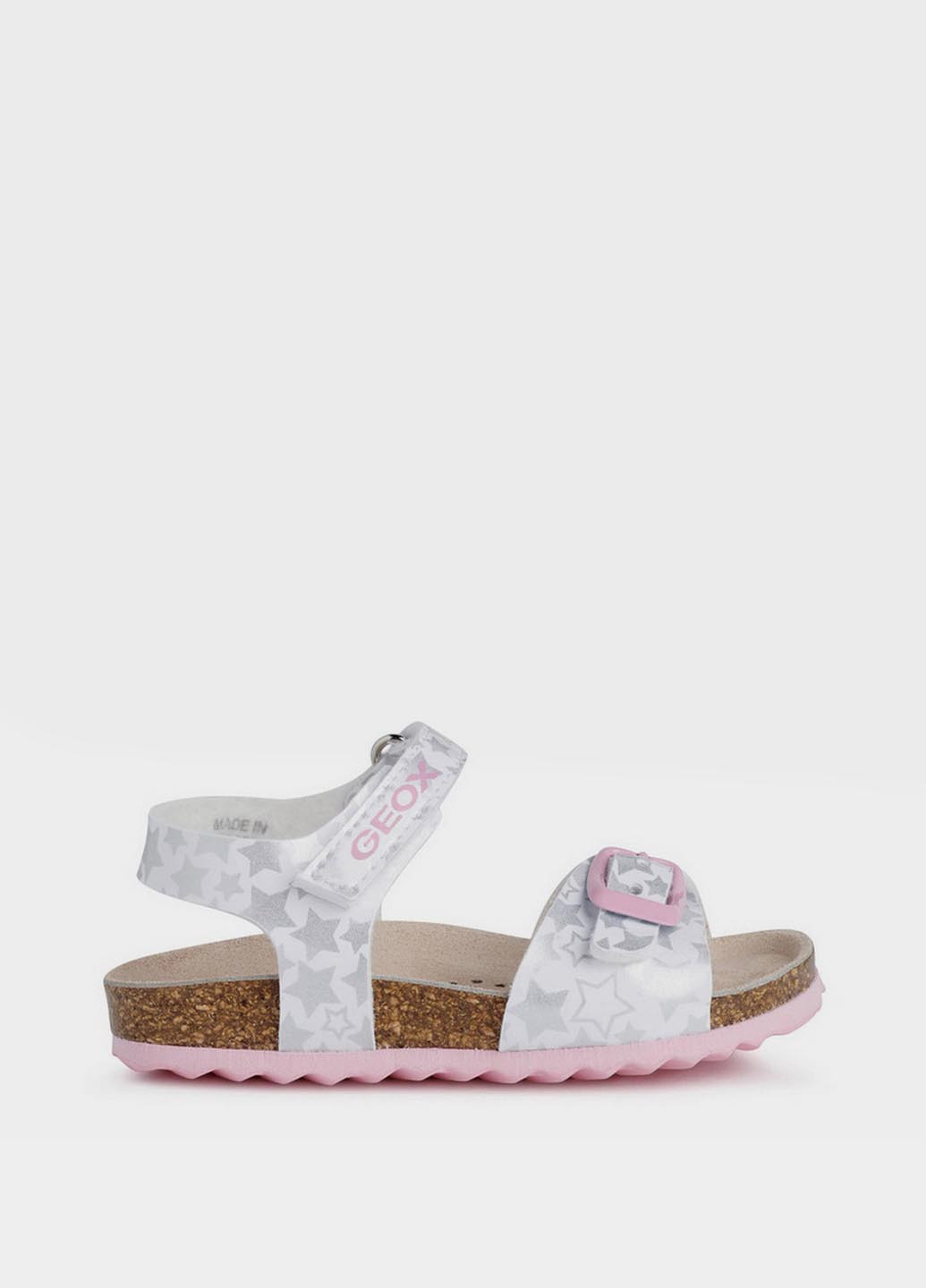 Белые кэжуал сандалии Geox на липучке