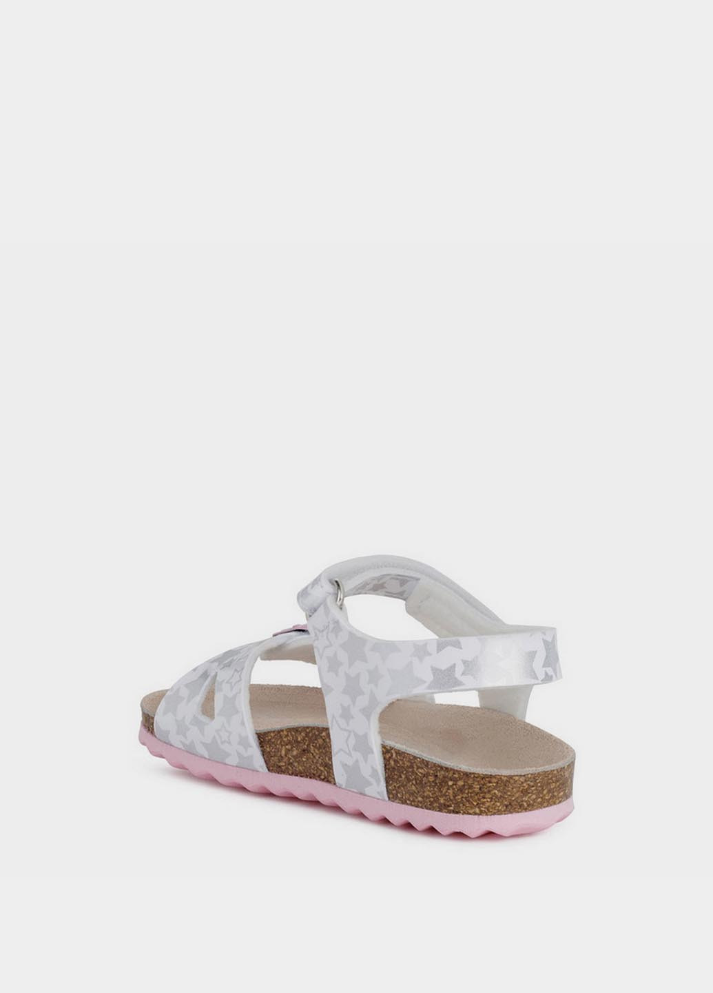 Белые кэжуал сандалии Geox на липучке