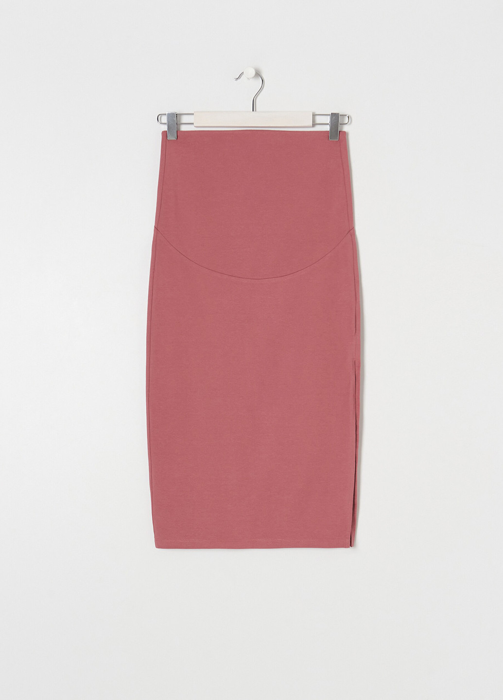 Розово-коричневая кэжуал однотонная юбка Sinsay