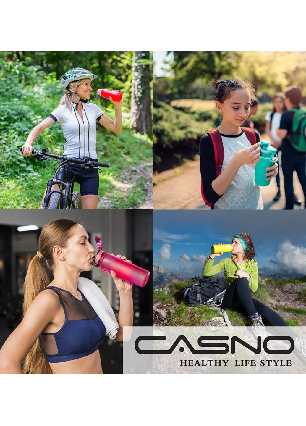 Спортивная бутылка для воды 600 Casno (242189014)