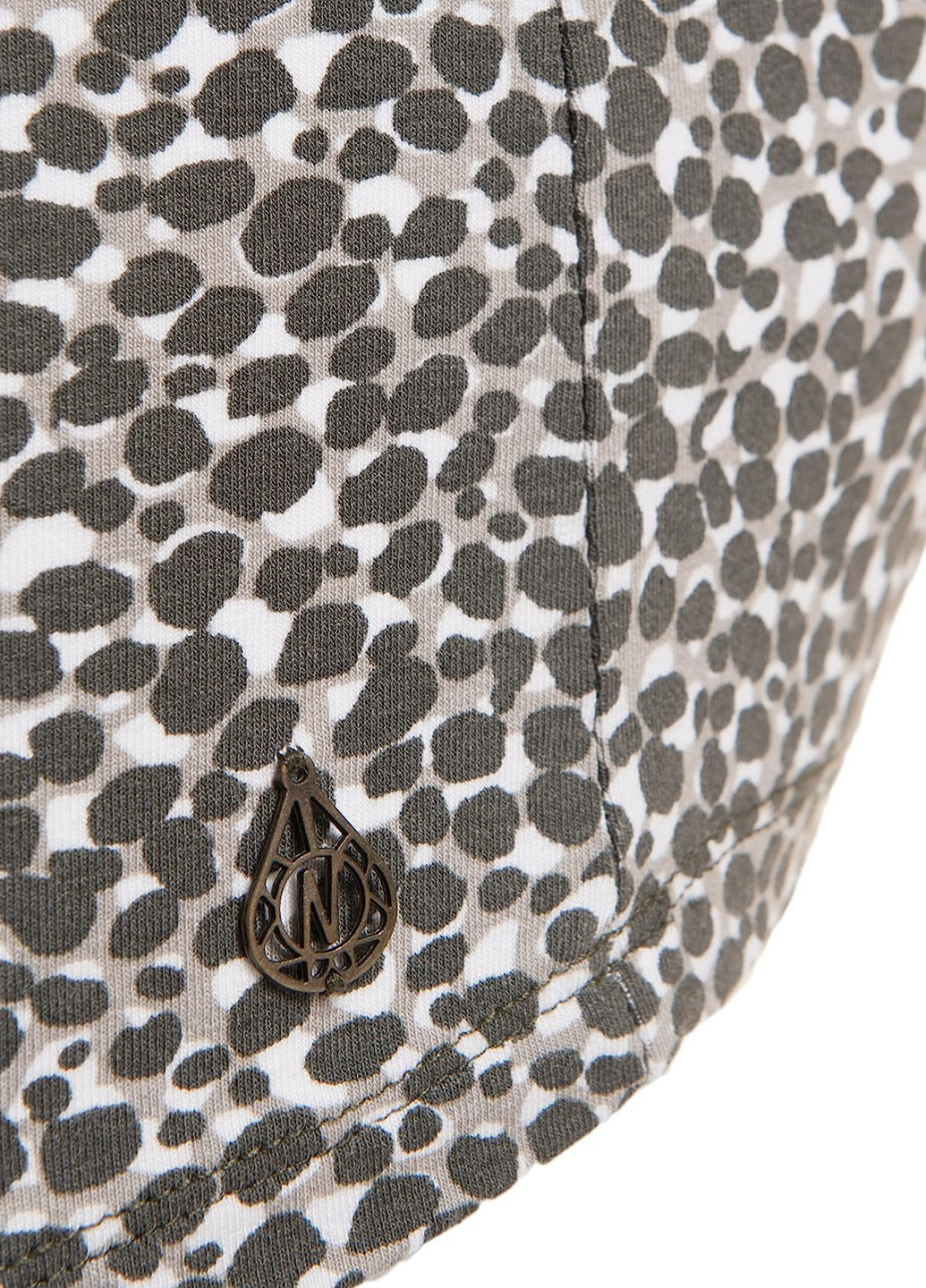 Темно-серое кэжуал платье для беременных Noppies леопардовый