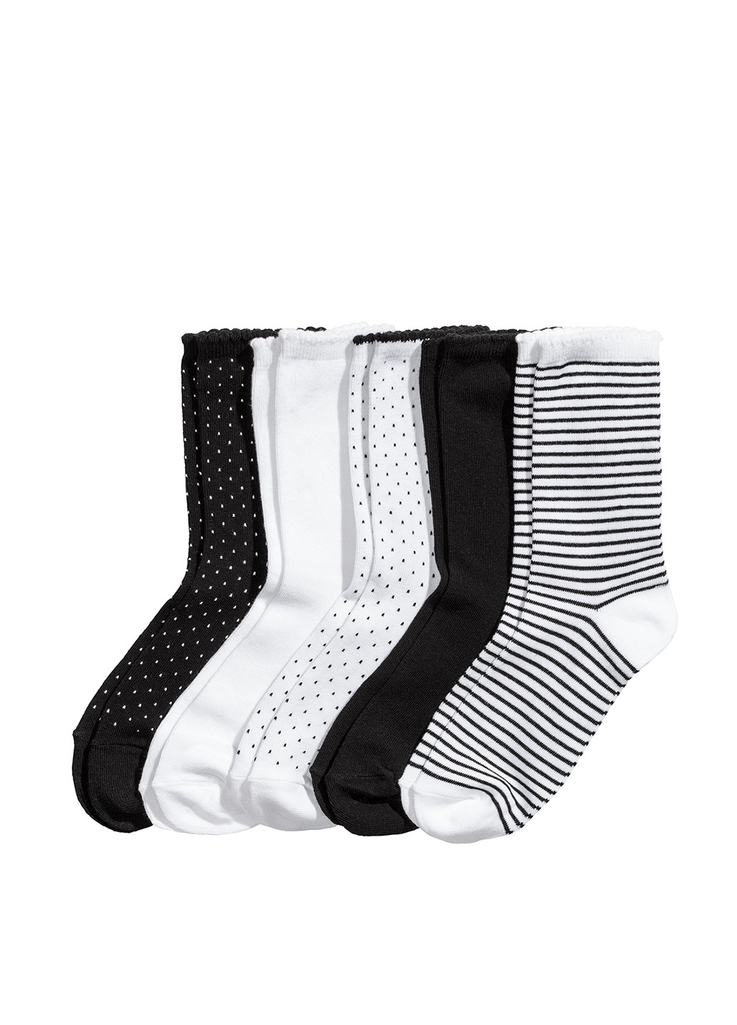 Шкарпетки (5 пар) H&M смужки комбіновані повсякденні