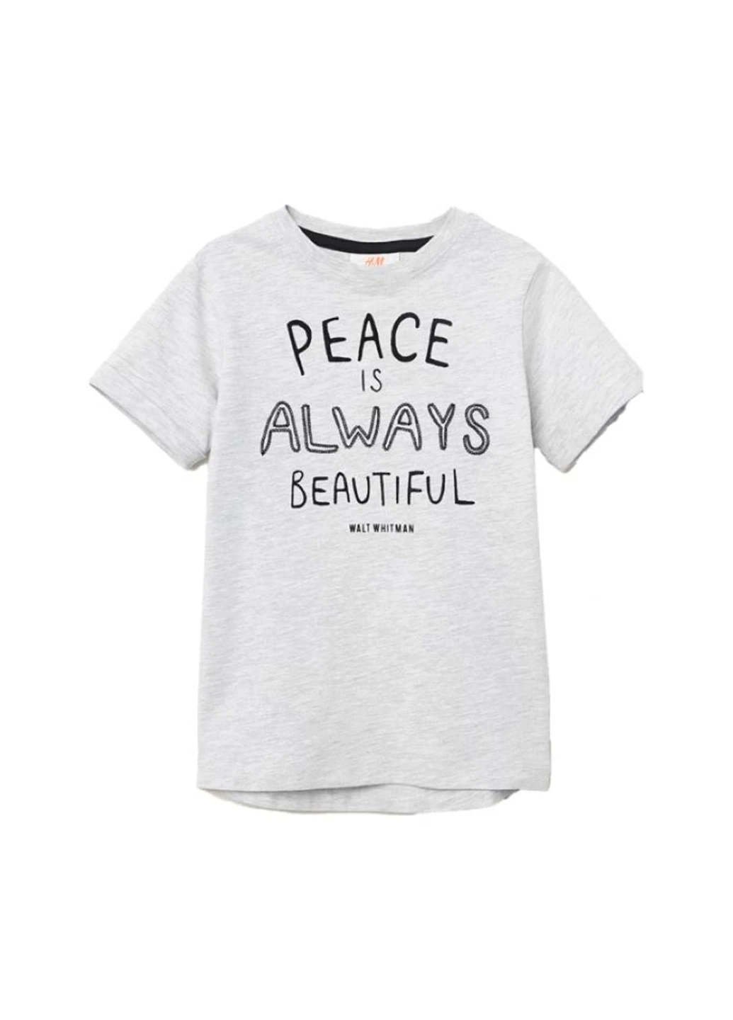 Молочна літня футболка H&M