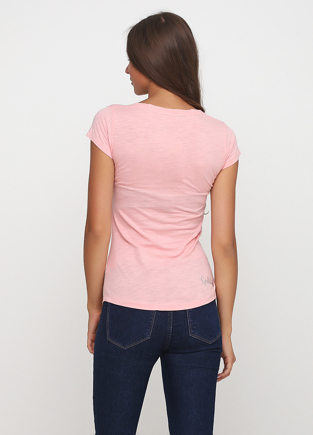 Светло-розовая летняя футболка Goddish