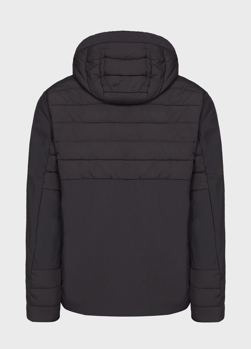 Чорна демісезонна куртка 32k3247-u901 CMP MAN JACKET HYBRID ZIP HOOD