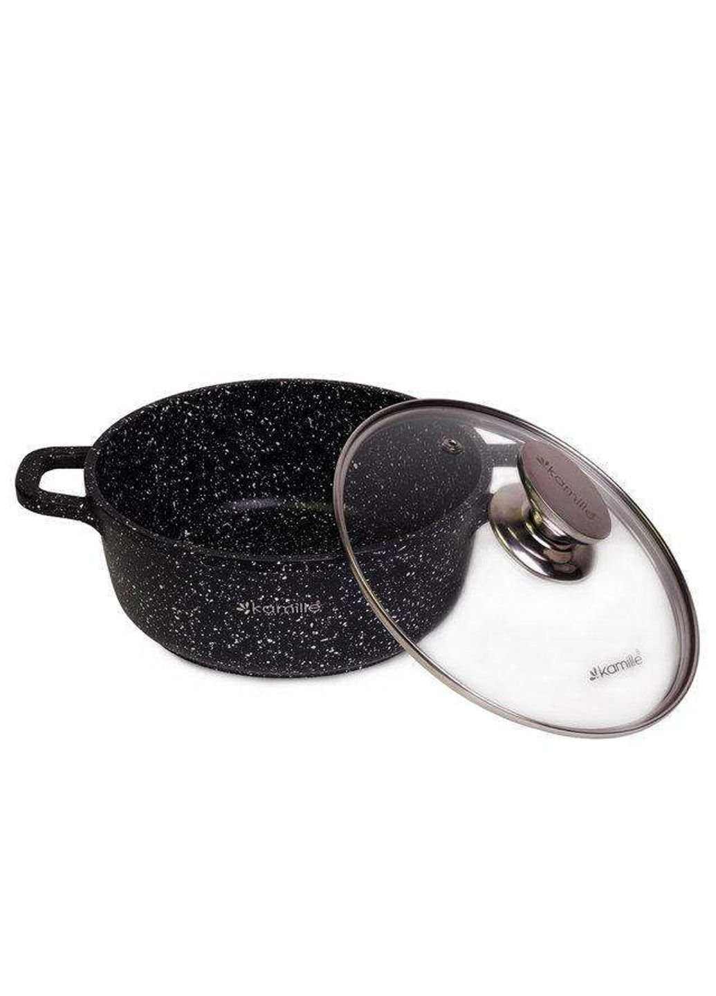 Каструля із литого алюмінію з антипригарним покриттям 4.5 л KM-4405 Kamille (253543184)