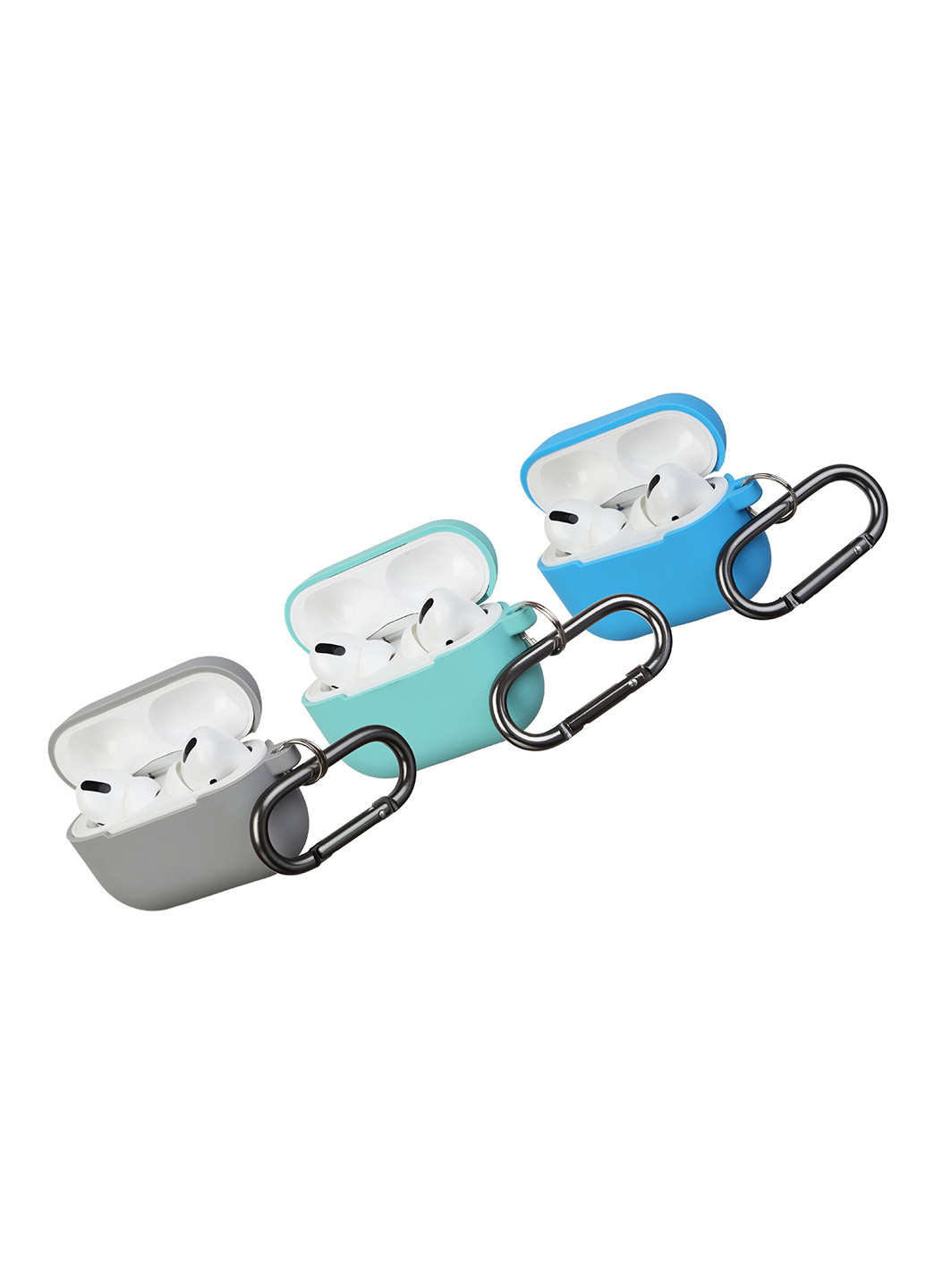 Комплект чохлів з карабіном для Airpods Pro 3шт (ARS56818) ARS (225411312)
