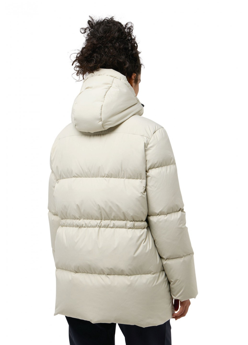 Кремовый зимний Пуховик Jack Wolfskin