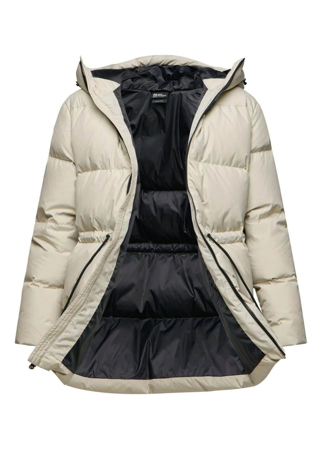 Кремовый зимний Пуховик Jack Wolfskin