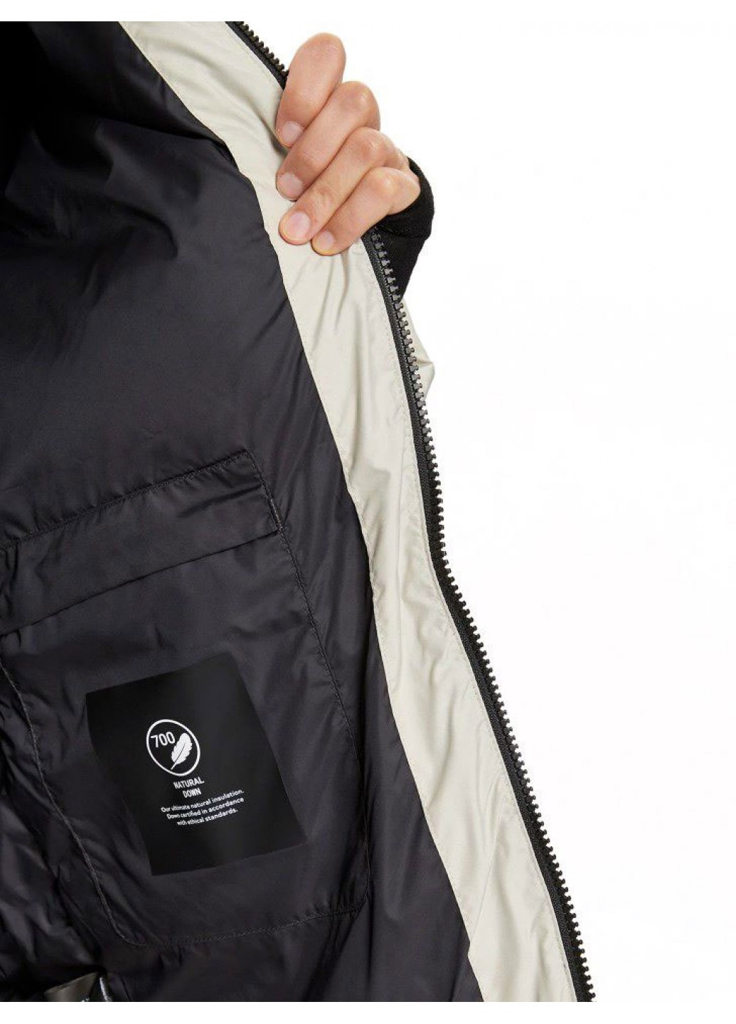 Кремовый зимний Пуховик Jack Wolfskin