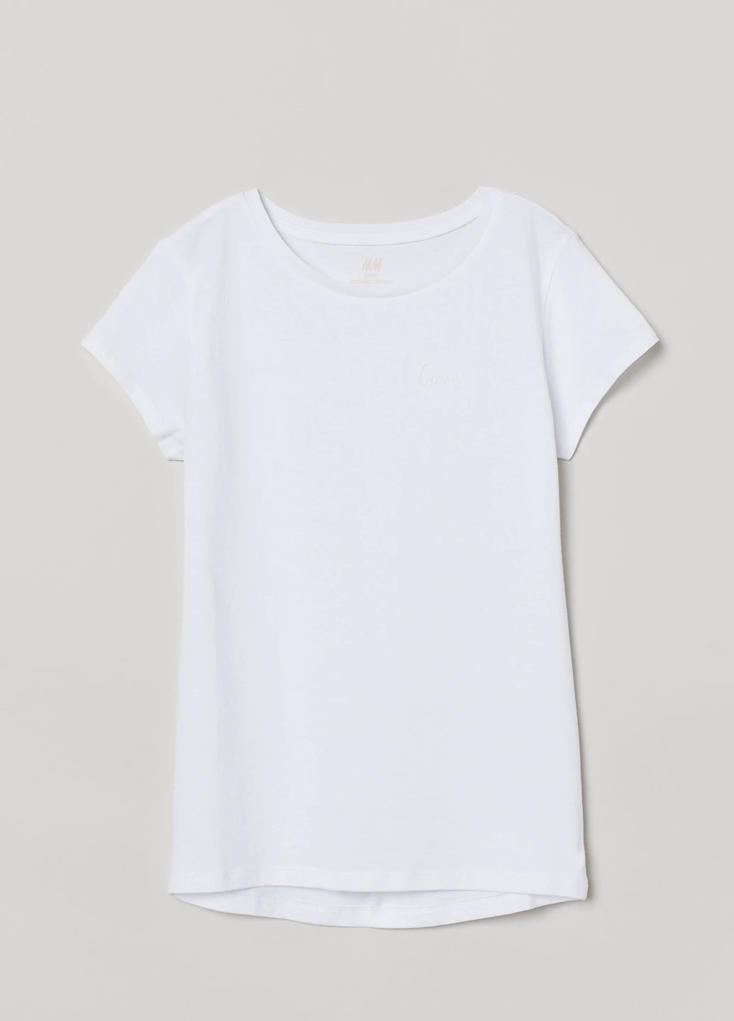 Біла літня футболка H&M
