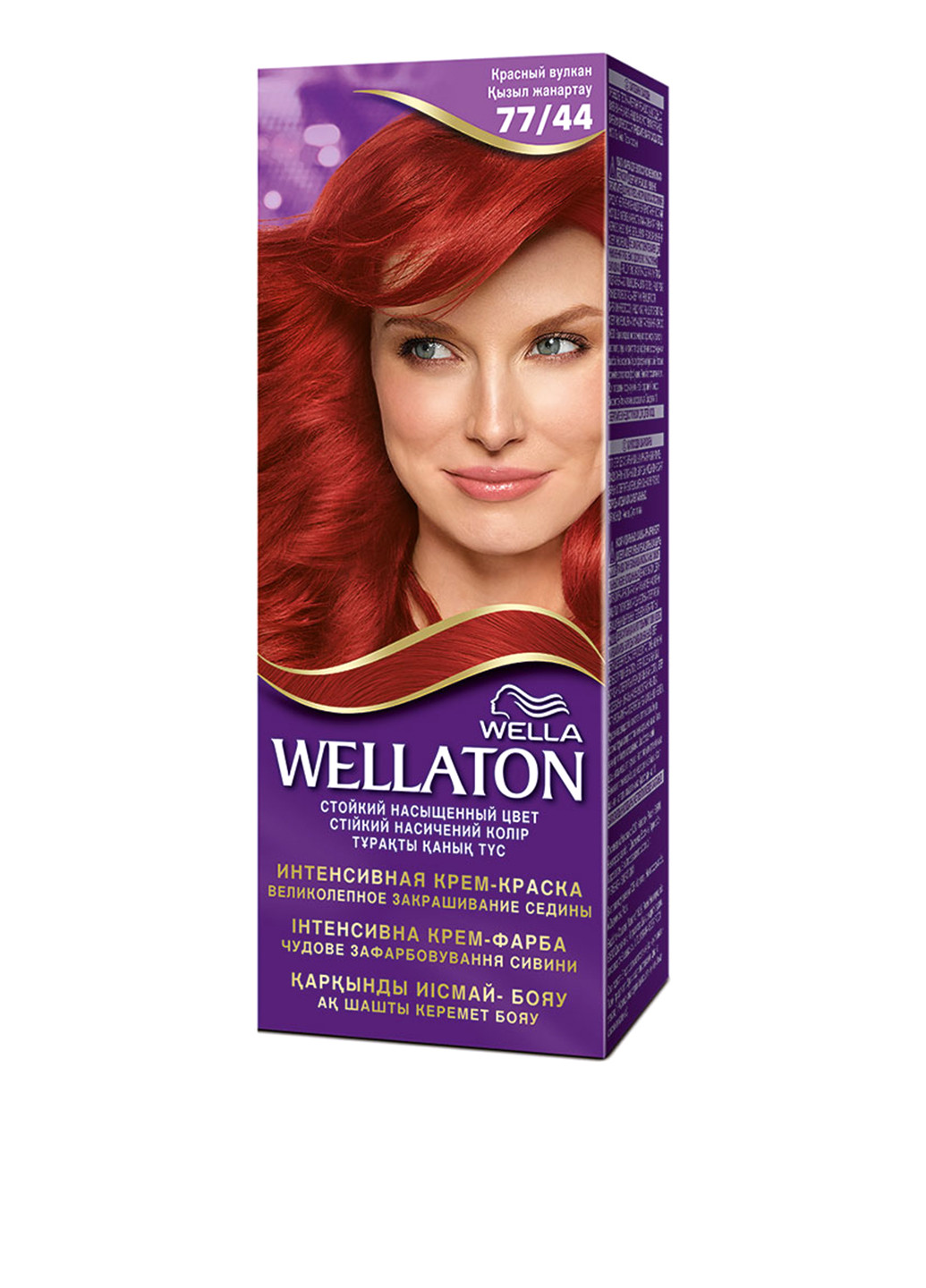 Крем-краска для волос стойкая №77/44 Красный вулкан Wellaton (14677639)
