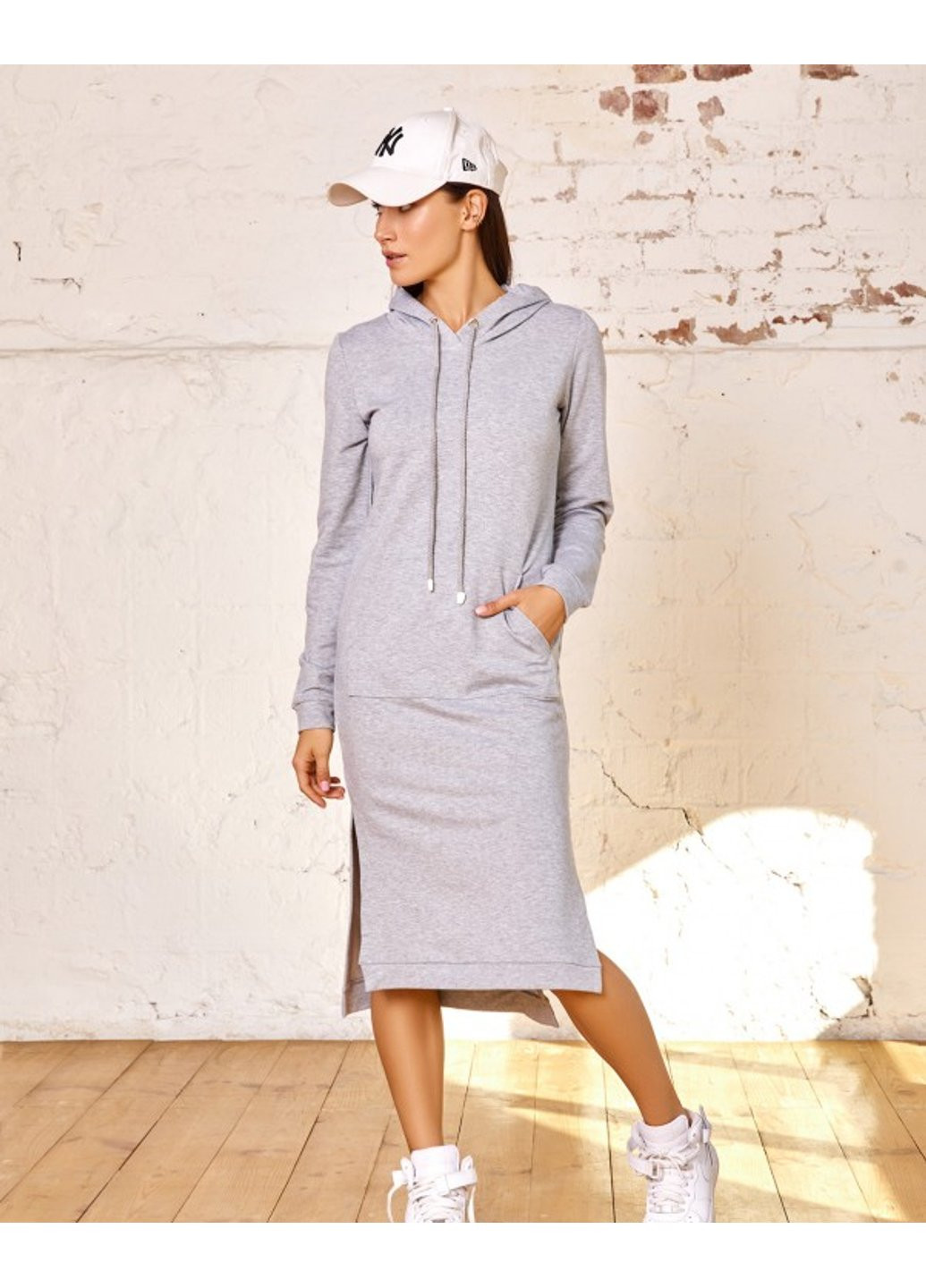 Серое повседневный платье 11409 s зеленый ISSA PLUS однотонное