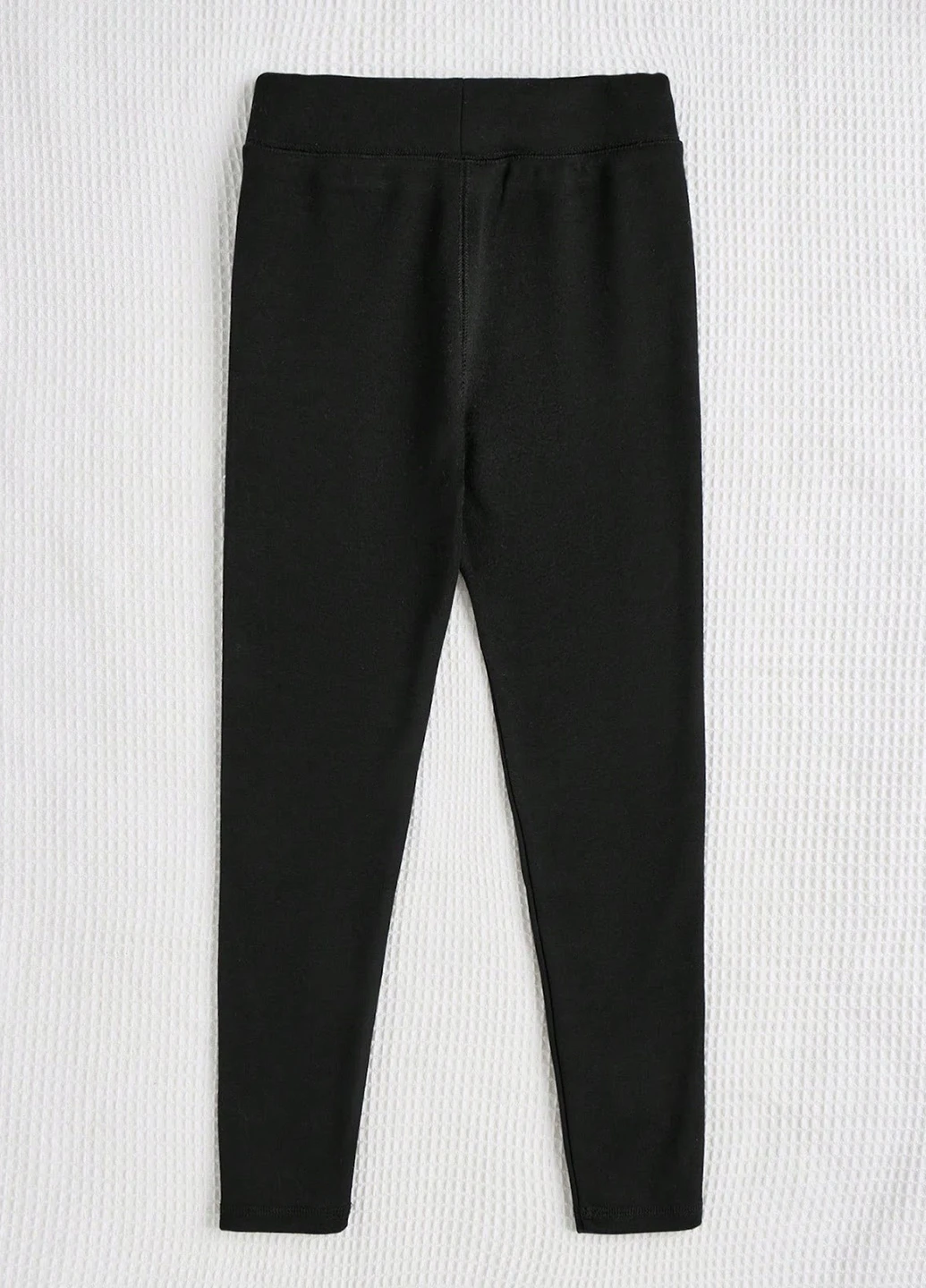 Черные зимние леггинсы SHEIN