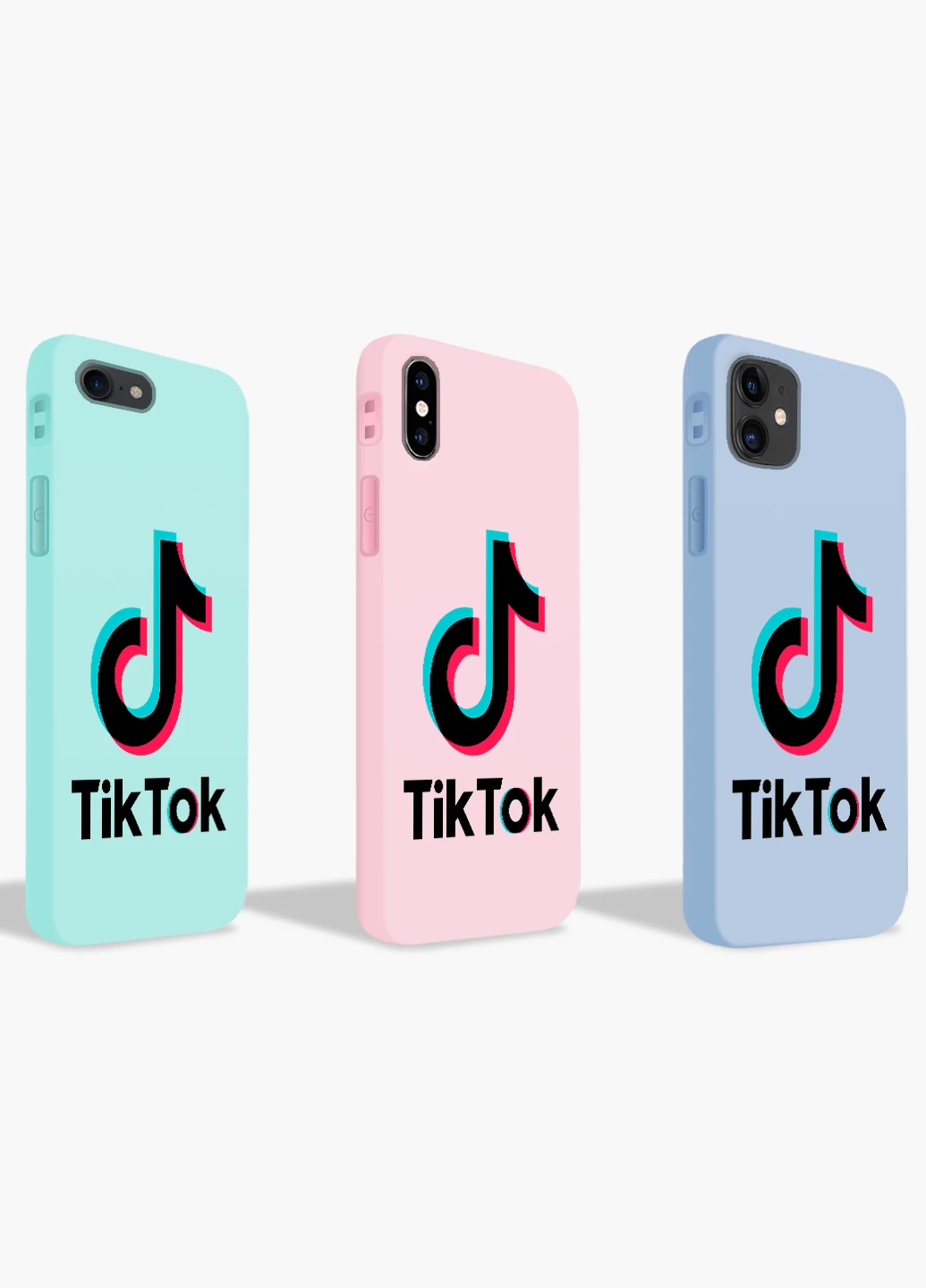 Чохол силіконовий Apple Iphone Xr ТікТок (TikTok) Білий (8225-1389) MobiPrint (219517483)