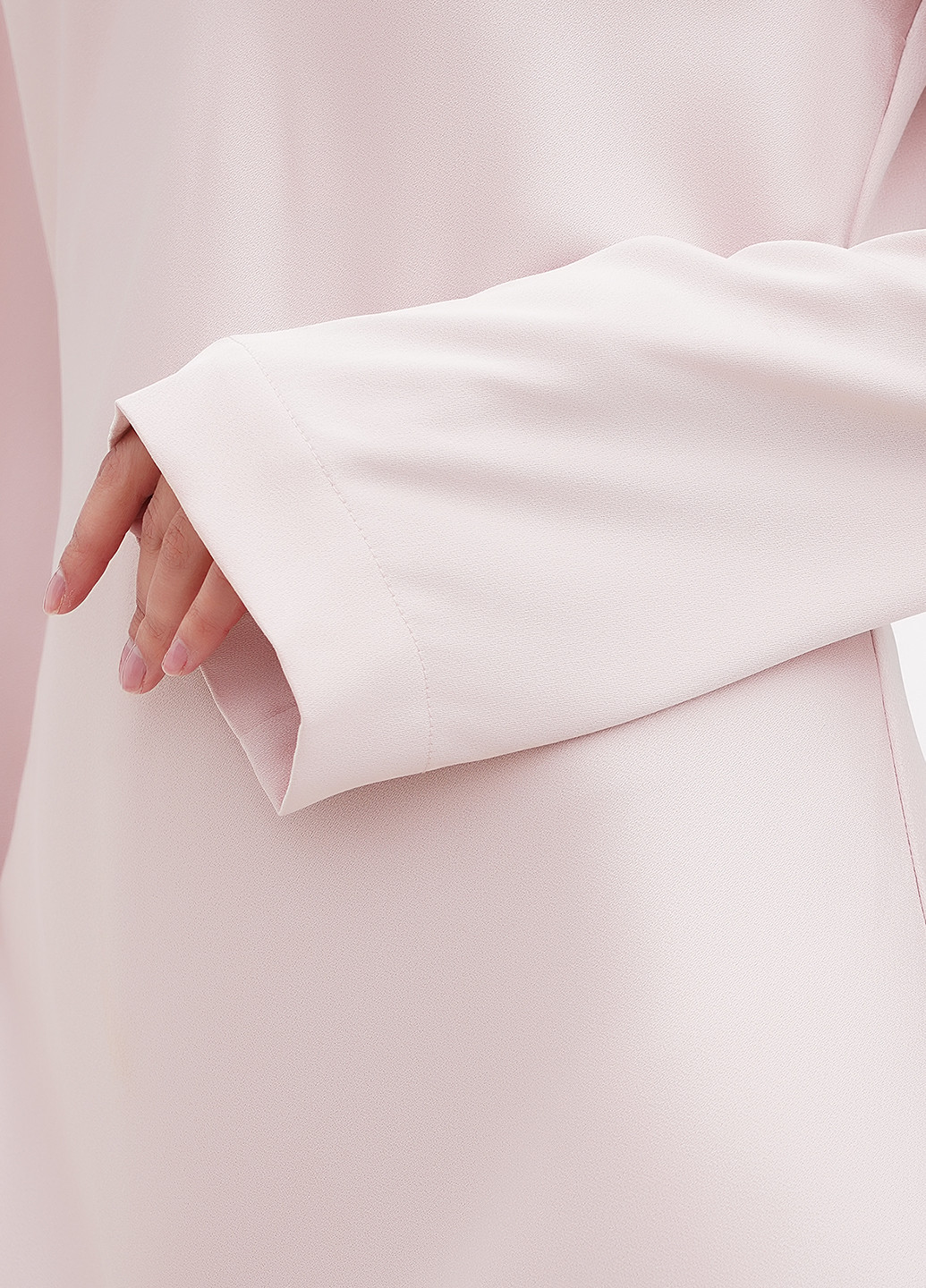 Светло-розовое кэжуал платье а-силуэт H&M однотонное