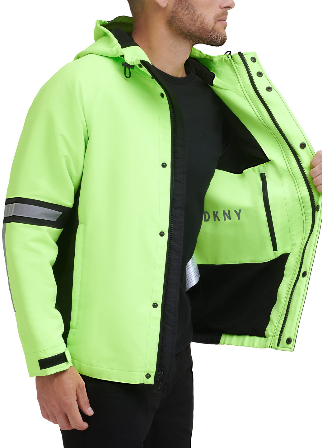 Салатова демісезонна куртка DKNY