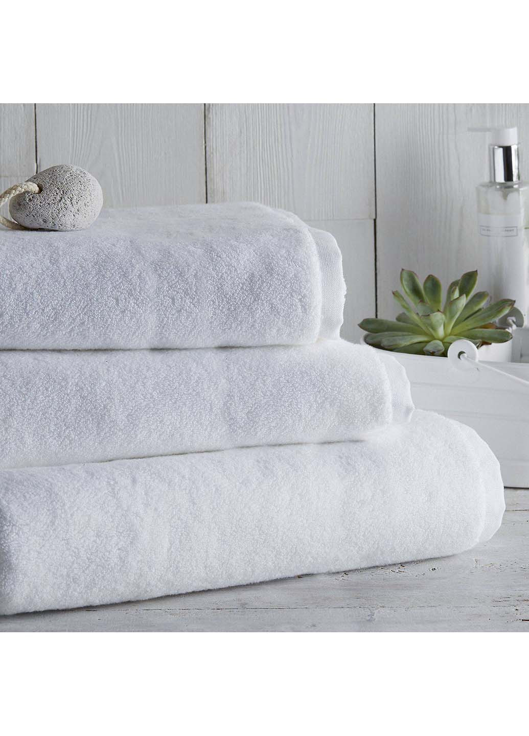 Набор махровых полотенец БС0009 50х90, 70х140 Еней-Плюс белый