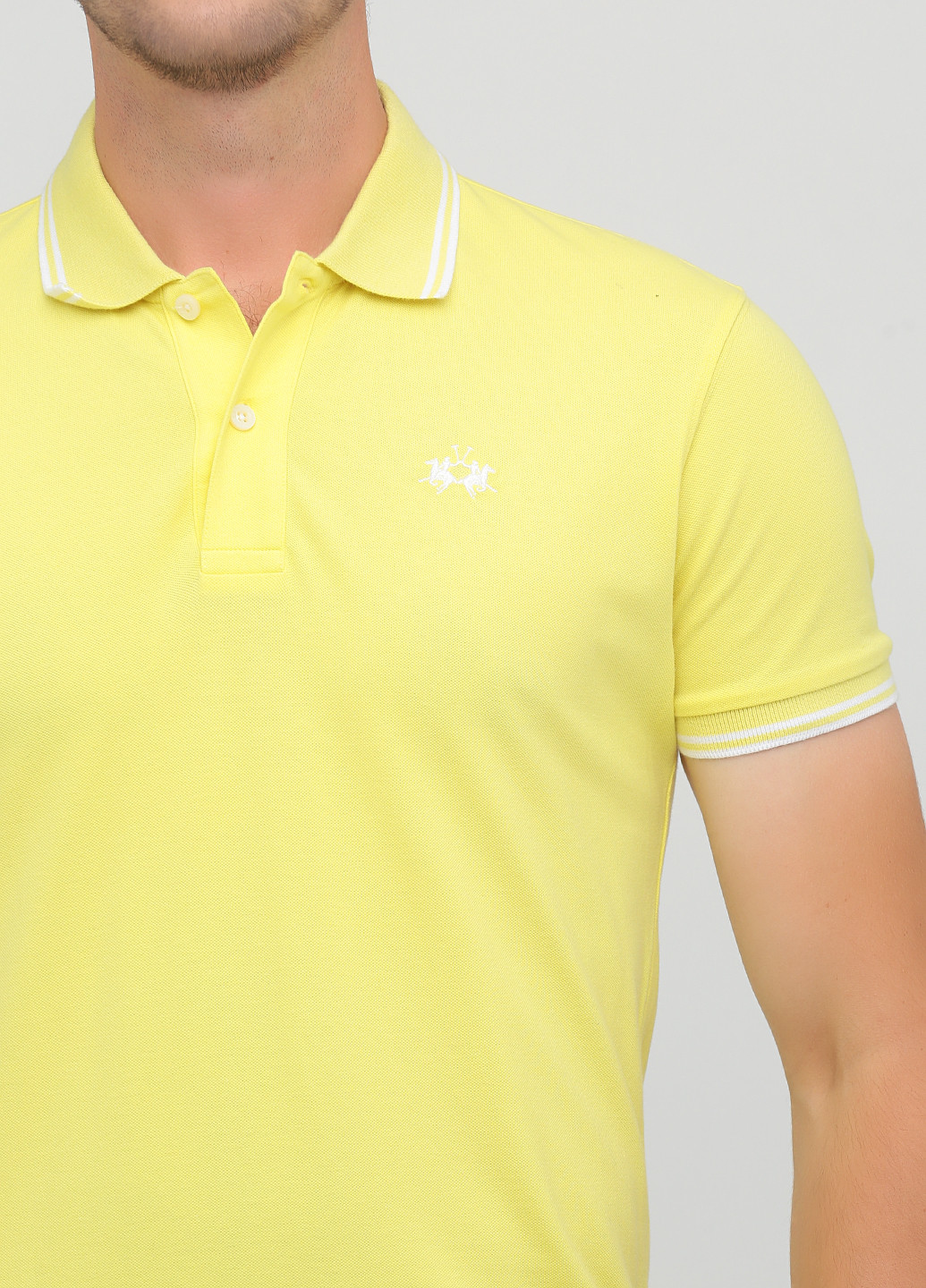 Желтая футболка-поло для мужчин La Martina