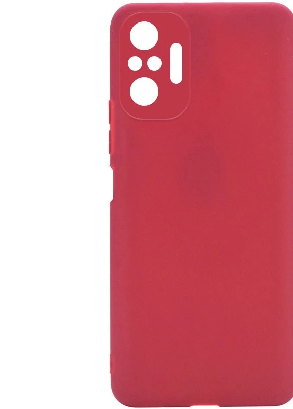 Силиконовый чехол Candy Full Camera для Xiaomi Redmi Note 10 Pro / 10 Pro Max Красный / Camellia (is_00000048031_6) Epik (237824466)