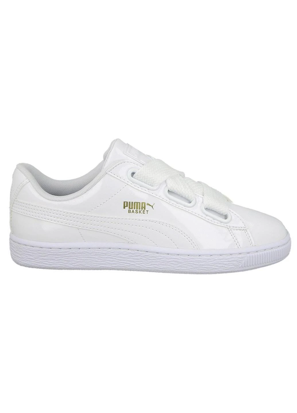 Кроссовки 363073-02 Puma Basket Heart Patent белые демисезоны (317229325)