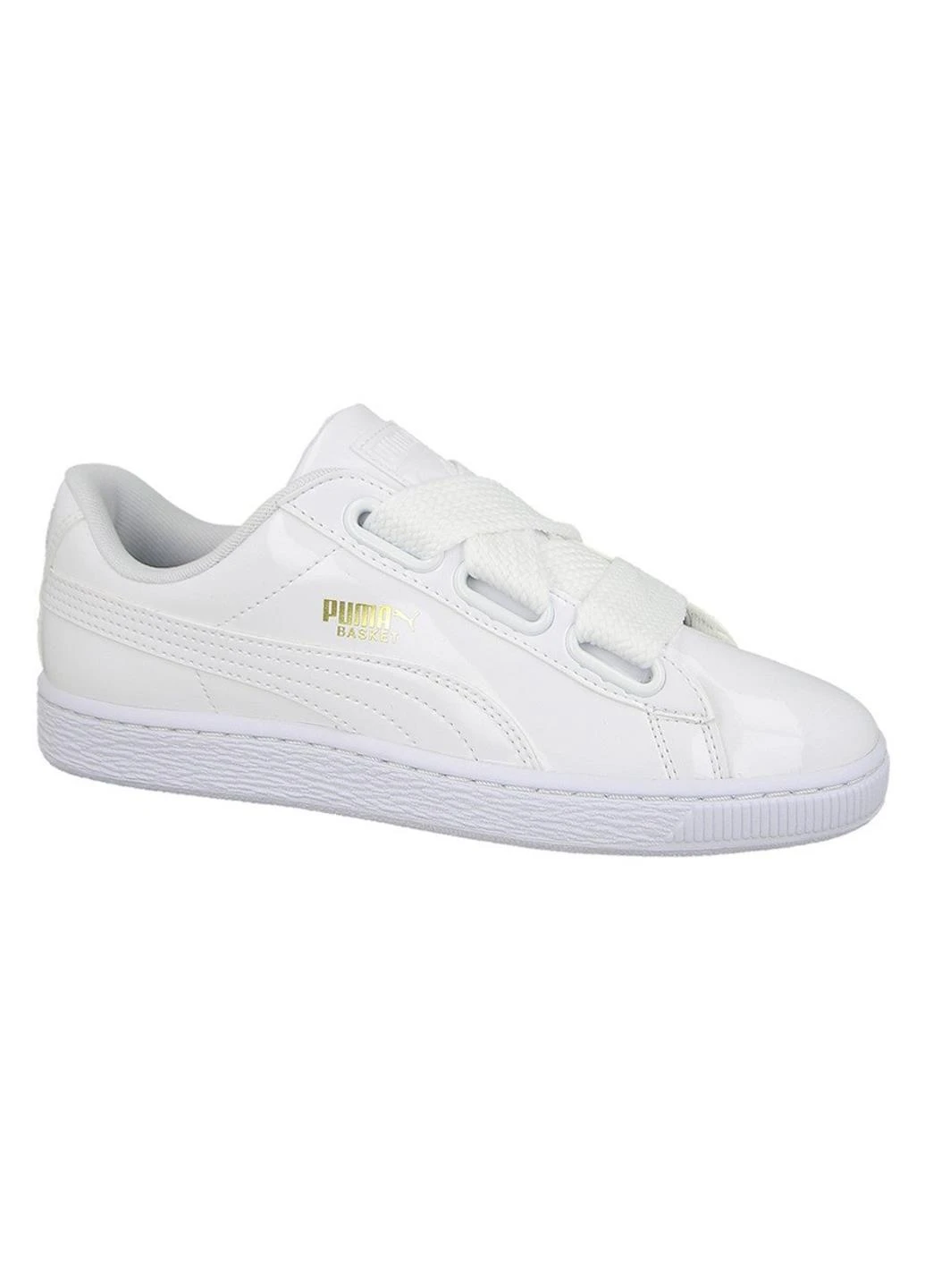 Кроссовки 363073-02 Puma Basket Heart Patent белые демисезоны (317229325)