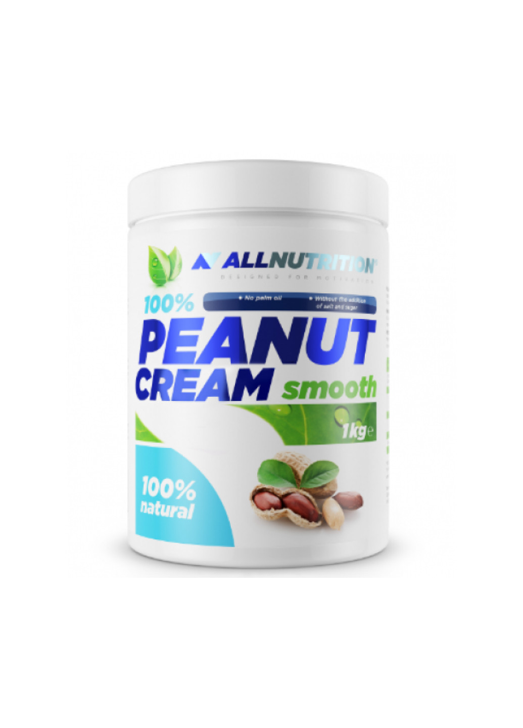 Арахісове масло All Nutrition Peanut Cream Smooth 1kg Allnutrition (253541721)