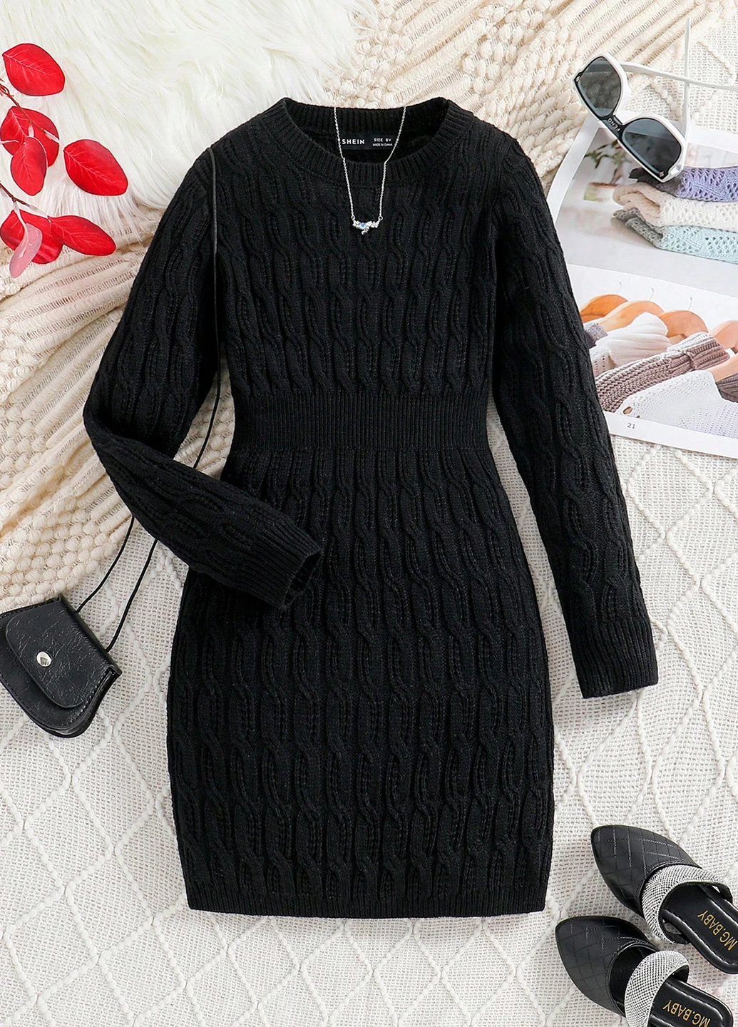 Чёрное платье SHEIN (311676978)