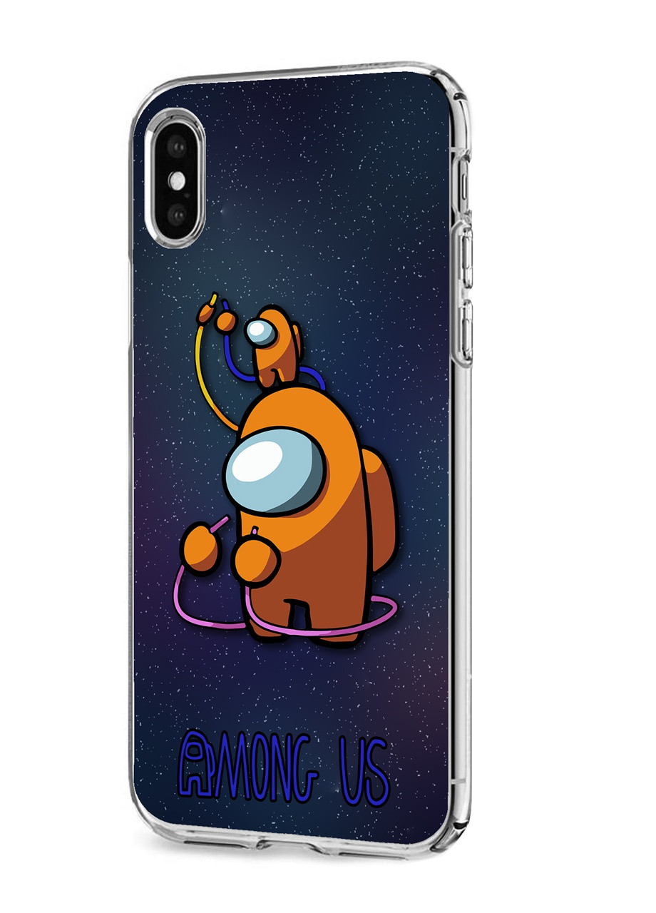 Чохол силіконовий Apple Iphone 11 Pro Max Амонг Ас Помаранчевий (Among Us Orange) (9232-2413) MobiPrint (219565819)