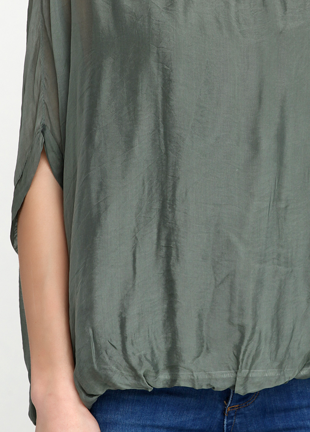 Темно-зеленая летняя блуза Fashion