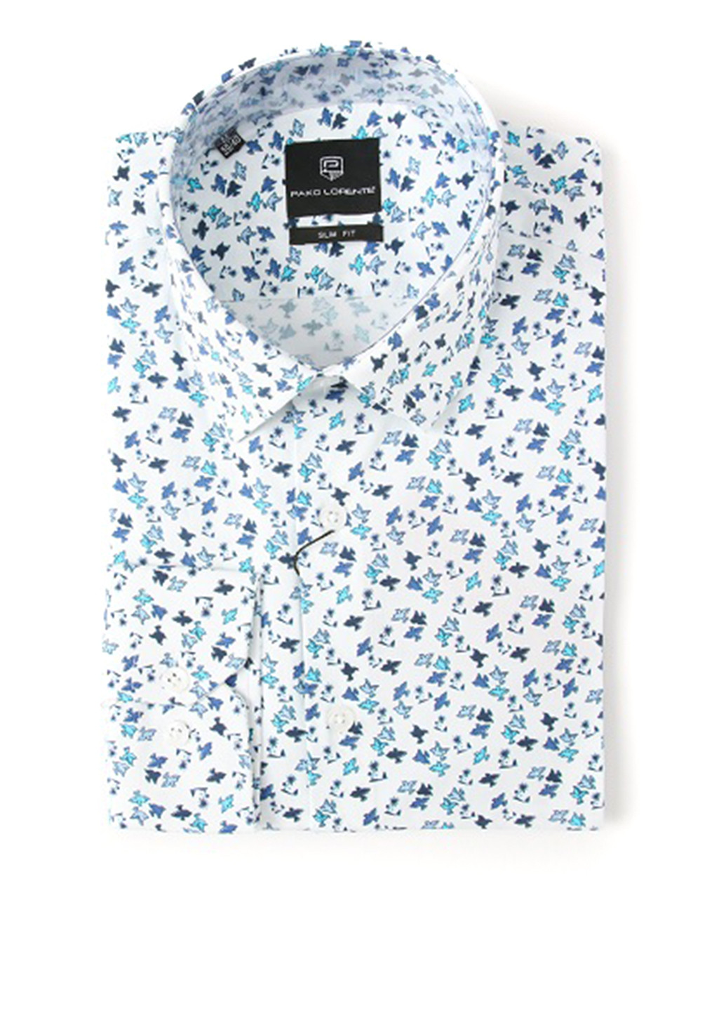 Белая кэжуал рубашка с цветами Pako Lorente